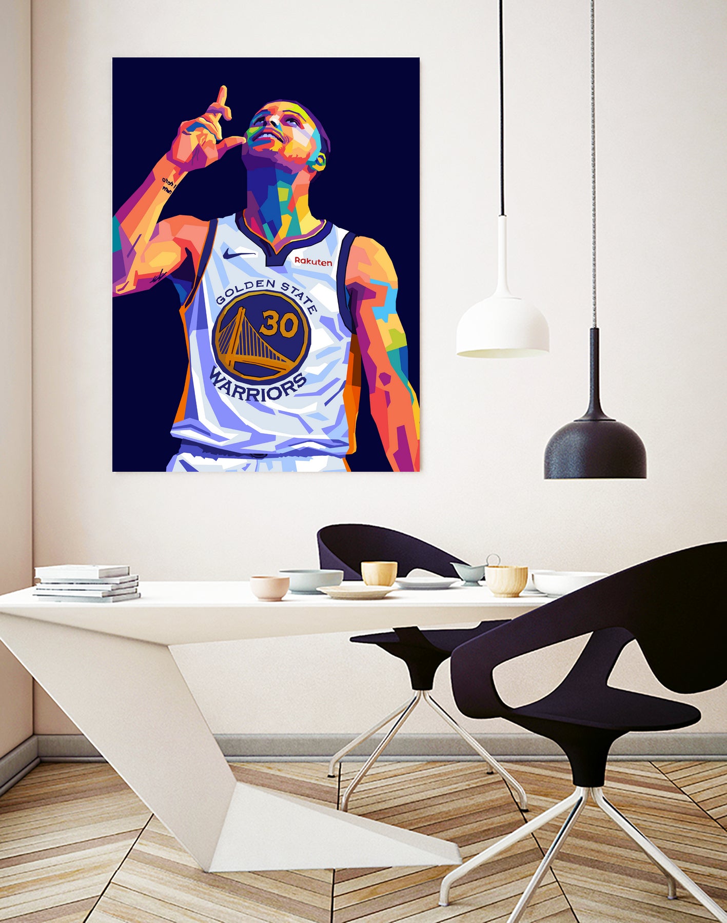 Stephen Curry Pop Art by Noval Purnama on GIANT ART - black digital drawing