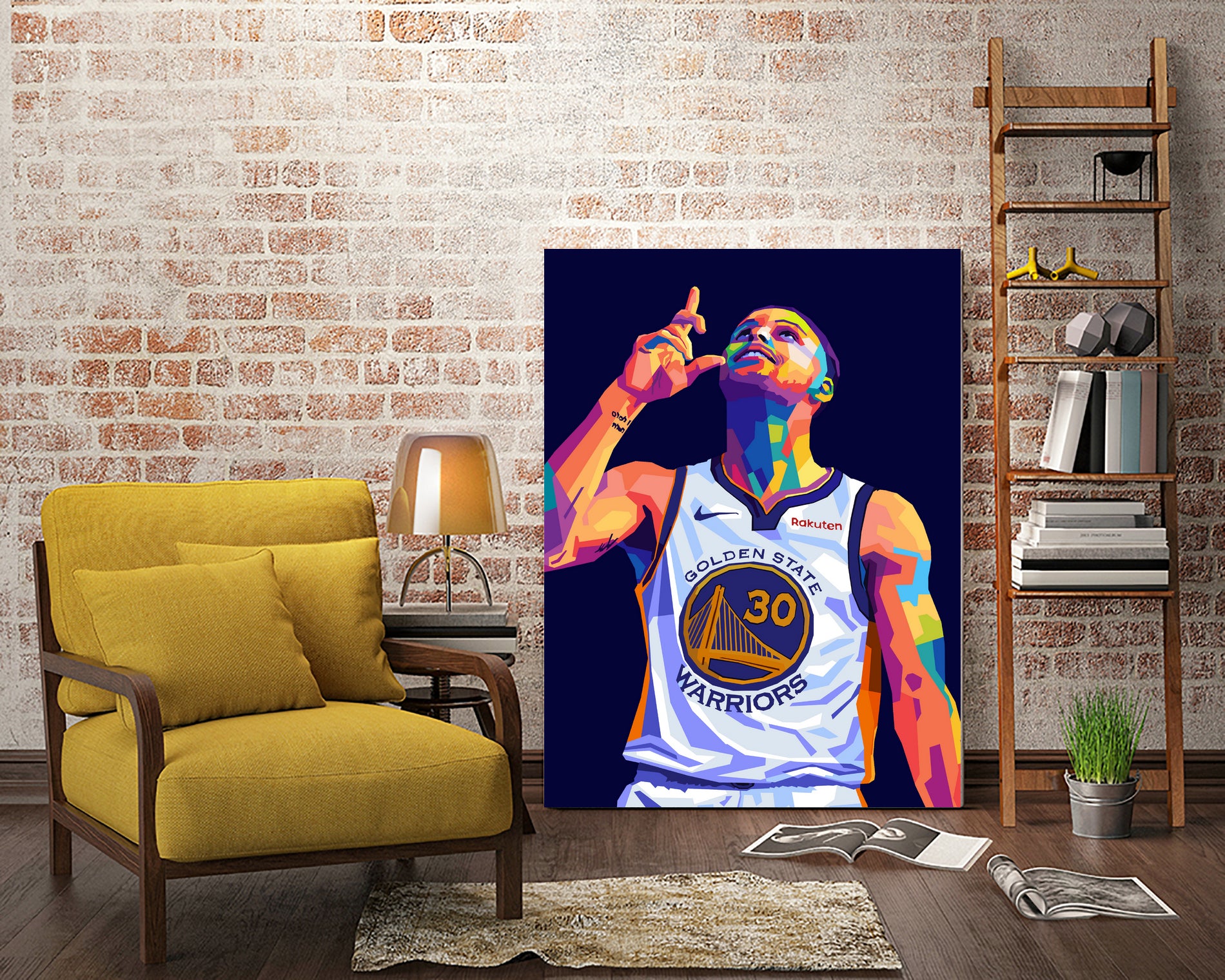 Stephen Curry Pop Art by Noval Purnama on GIANT ART - black digital drawing