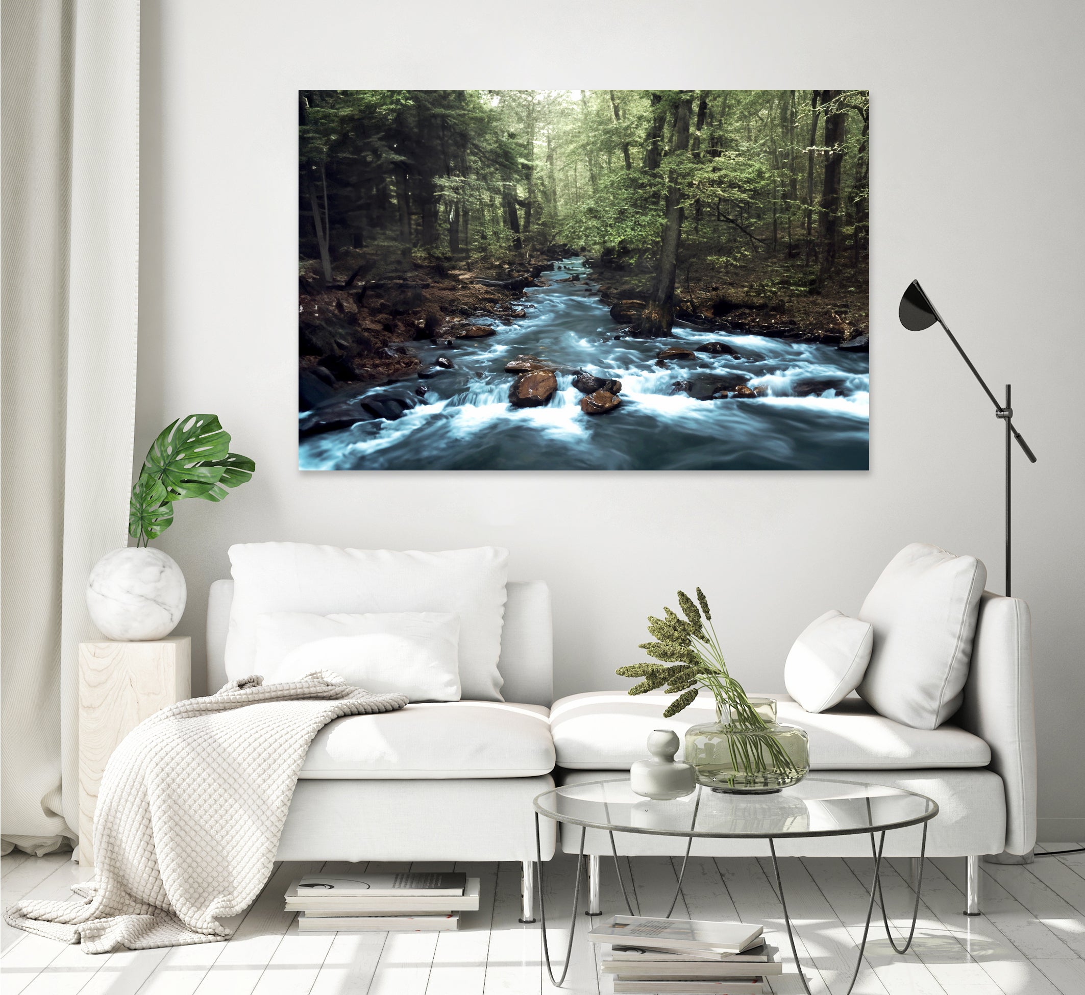 River through the Woods by William Cuccio on GIANT ART - green photo illustration