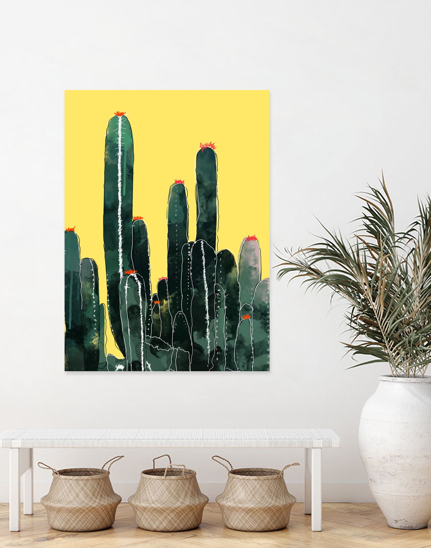 Cactus by Ümmühan Türk on GIANT ART - green digital painting