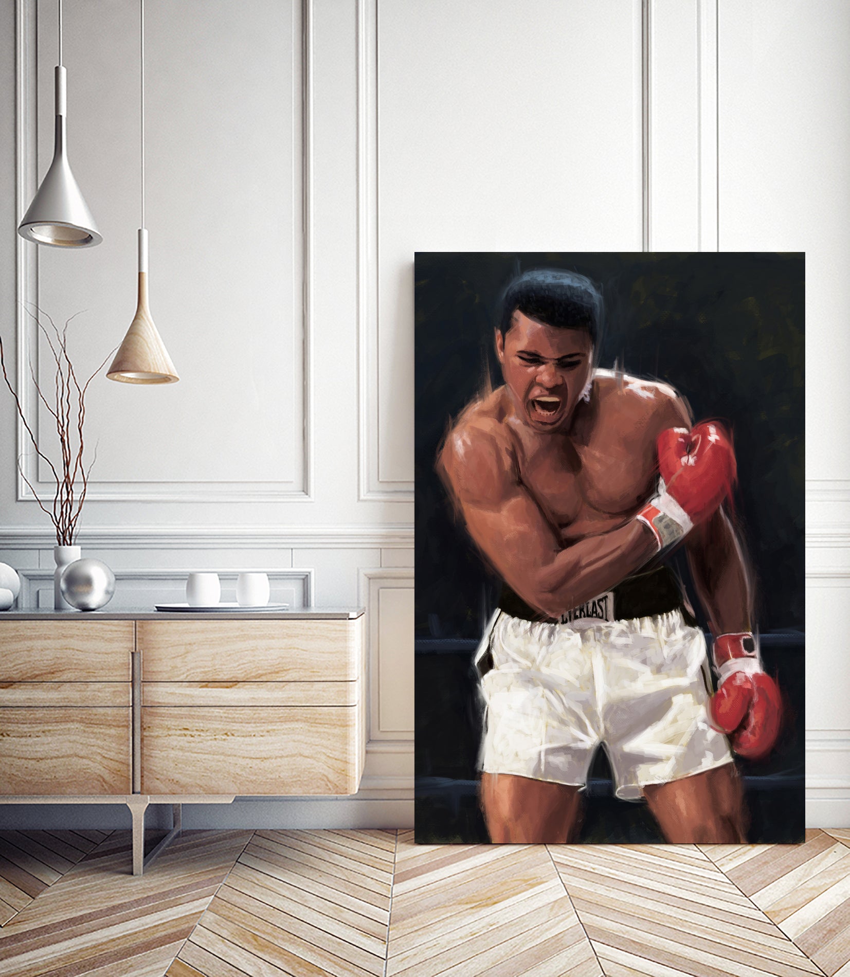 The Greatest Boxer by Ahmad Kadi on GIANT ART - black digital painting
