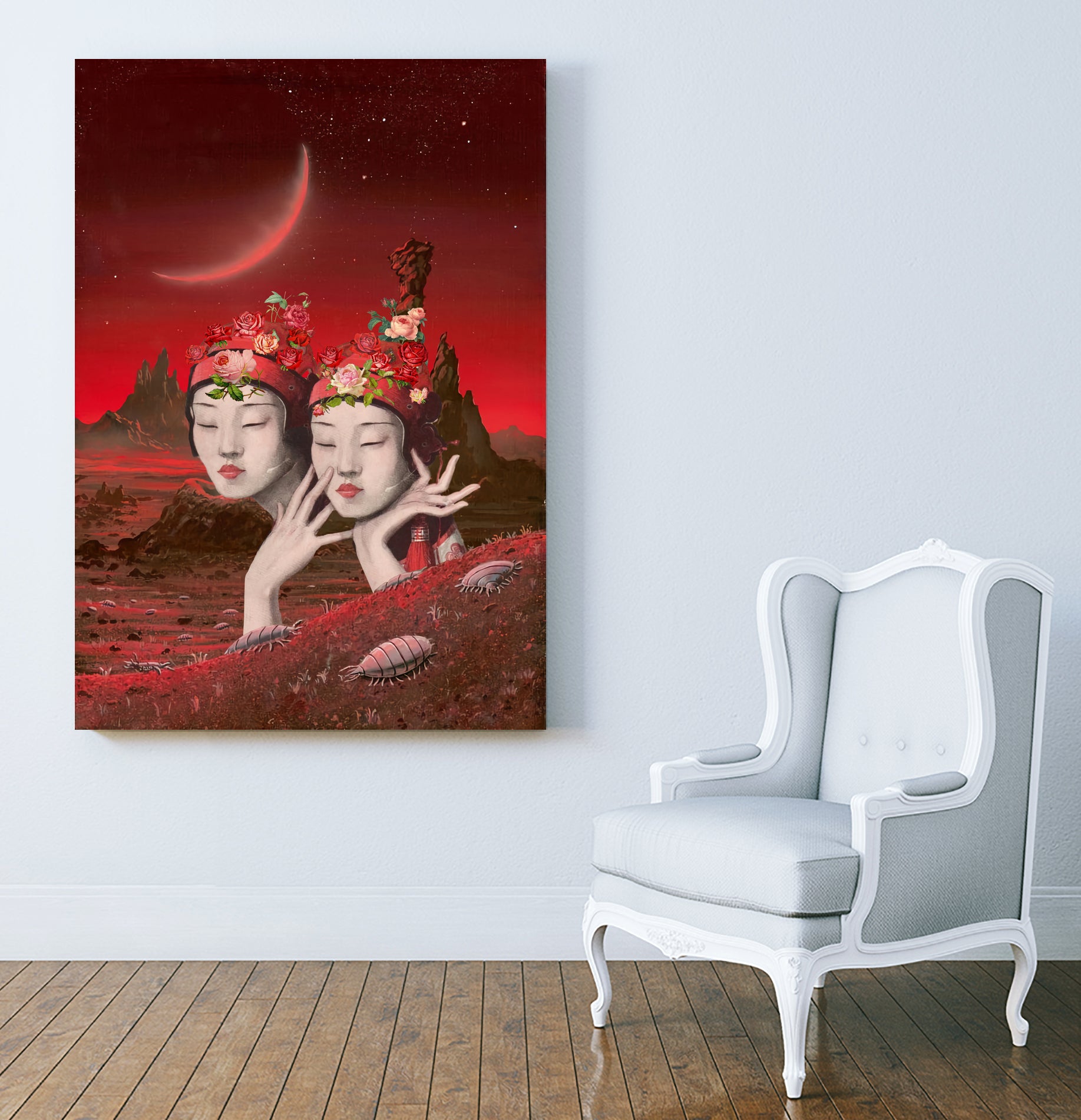 binary by Julia Lillard on GIANT ART - red photo manipulation