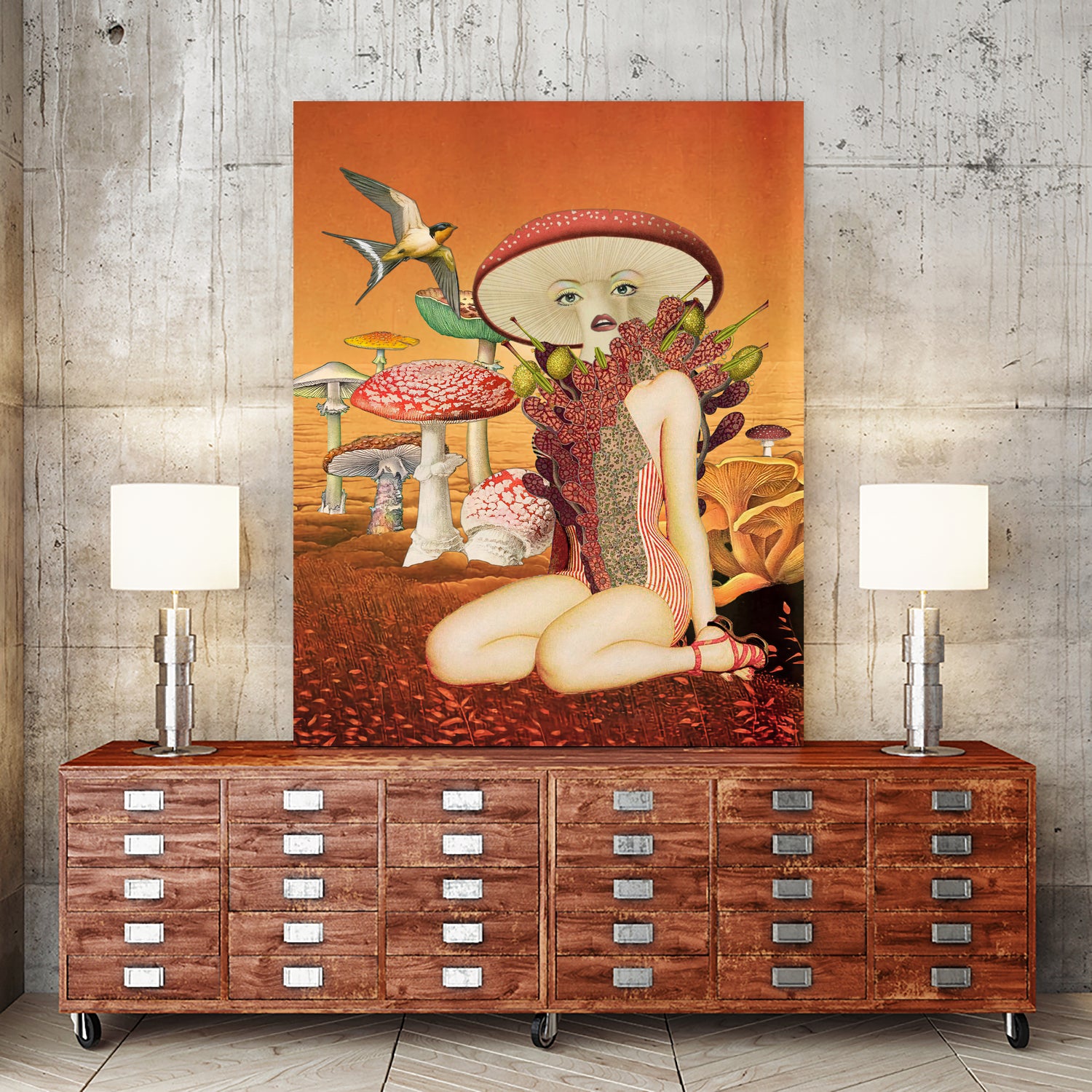 funky fungus by Julia Lillard on GIANT ART - orange photo manipulation