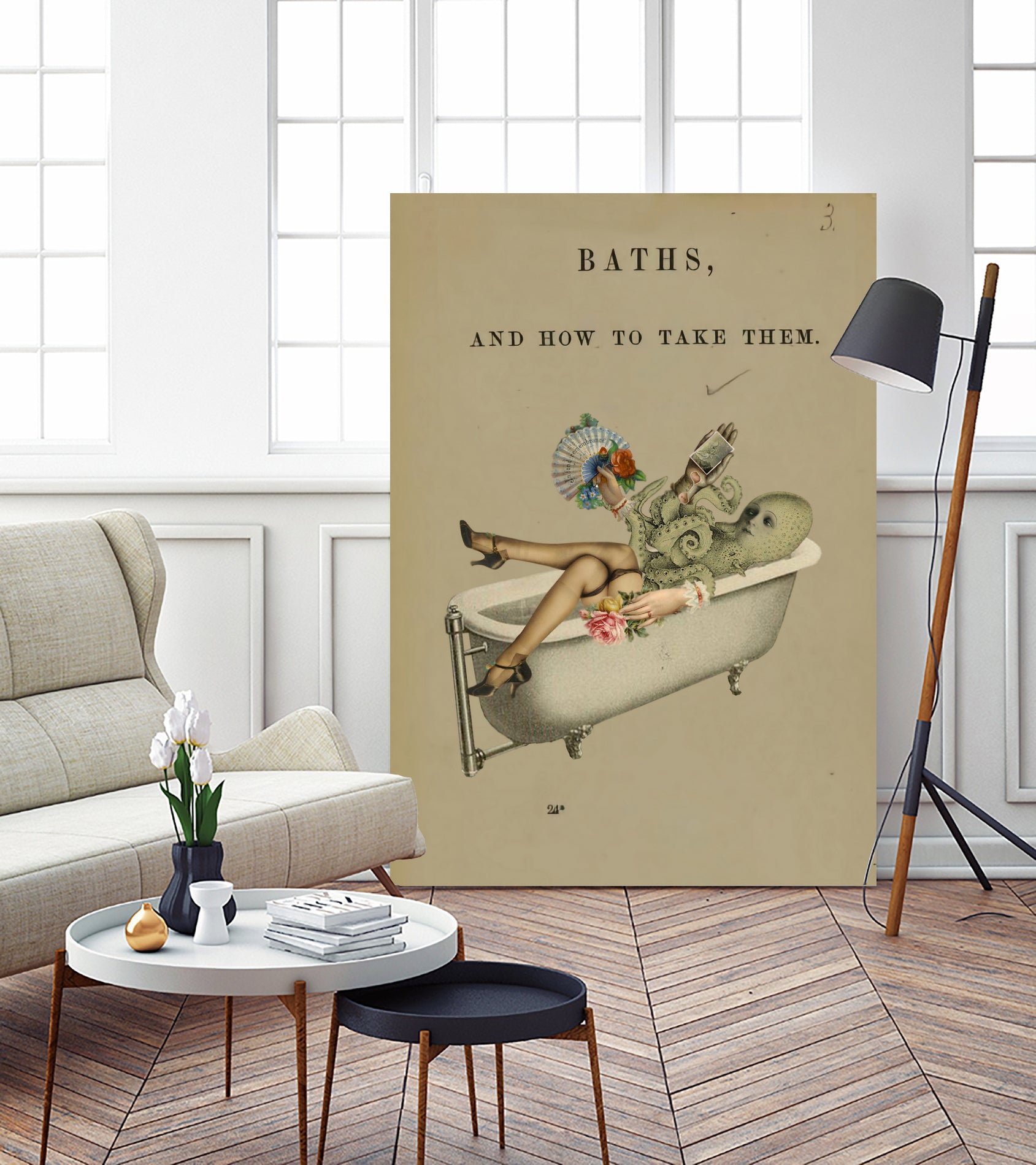 baths and how to take them by Julia Lillard on GIANT ART - gray photo manipulation