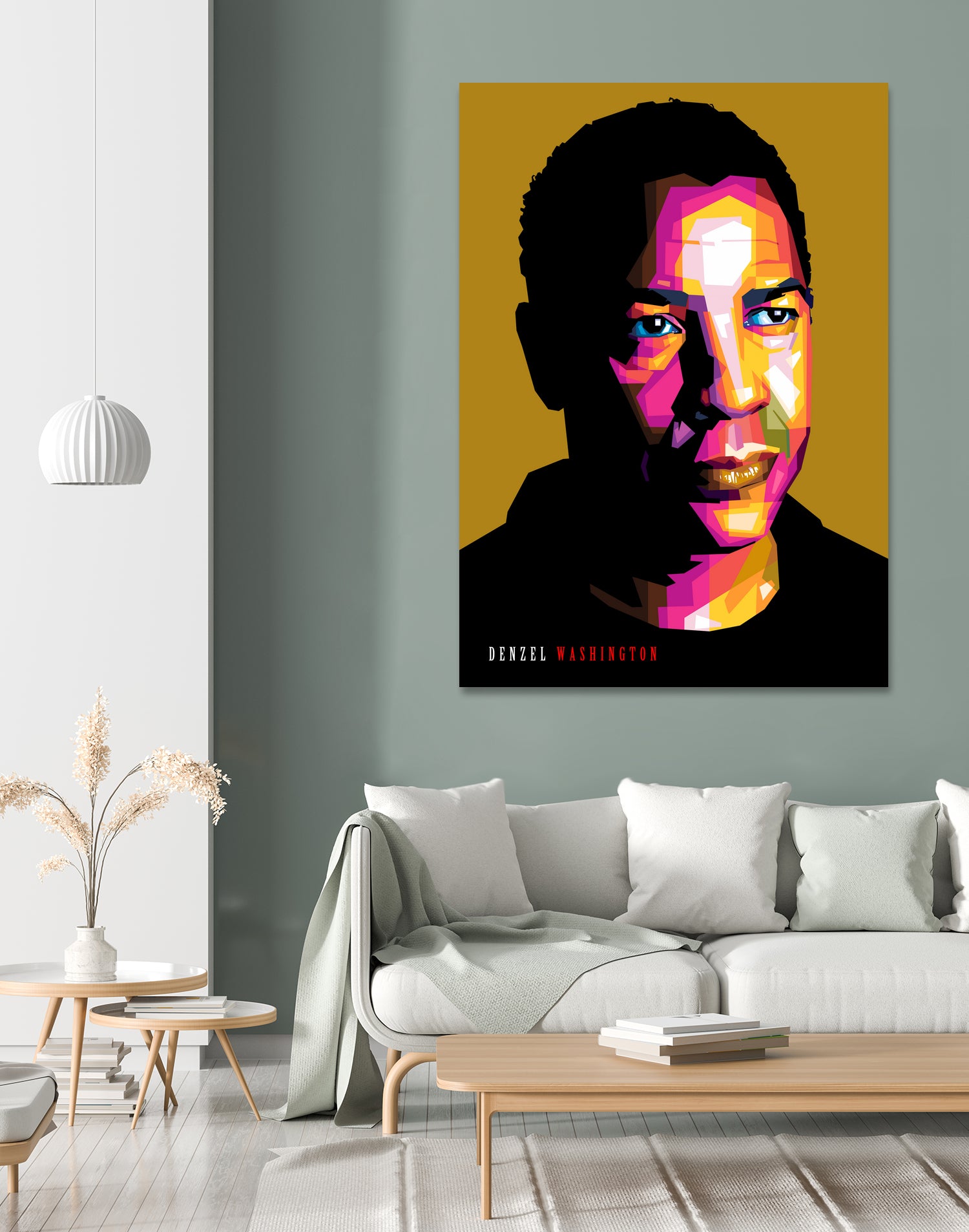 Denzel Washington by Sherlock Wijaya on GIANT ART - white photo illustration