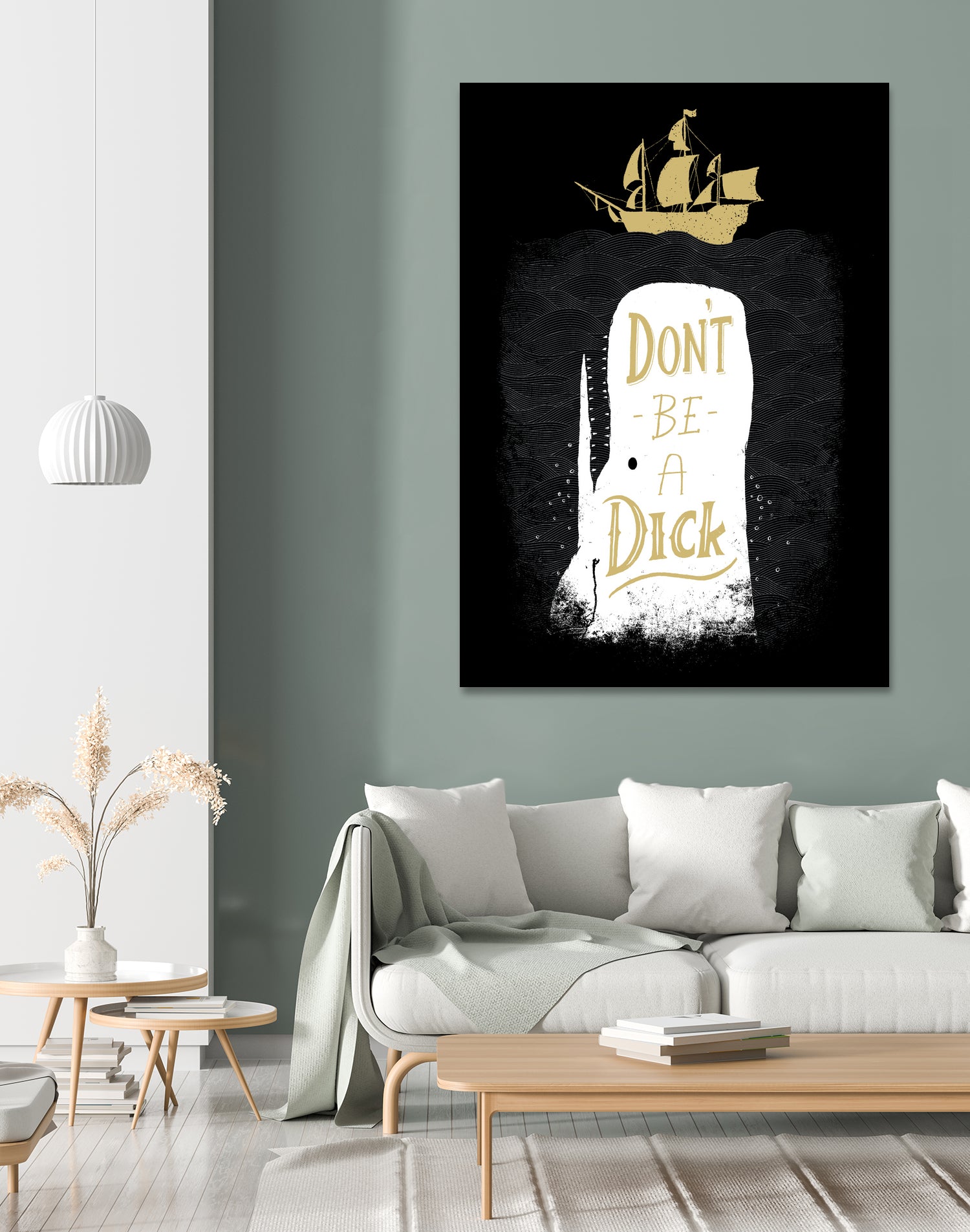 Don't Be A Dick by Michael Buxton on GIANT ART - black digital painting