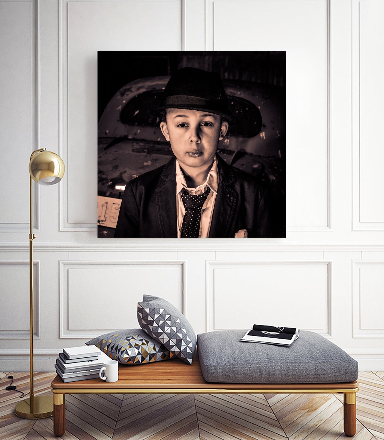 Vintage Car by Cristian Brolin on GIANT ART - white photo manipulation