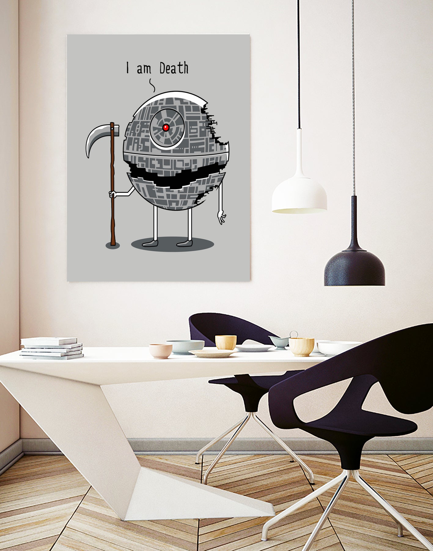 I am Death by Vincent Trinidad on GIANT ART - gray digital painting