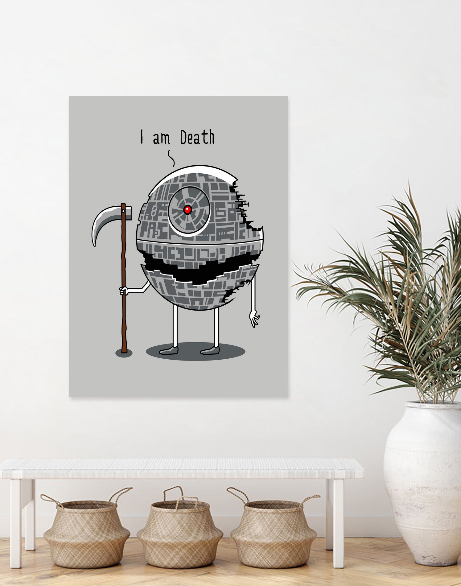 I am Death by Vincent Trinidad on GIANT ART - gray digital painting