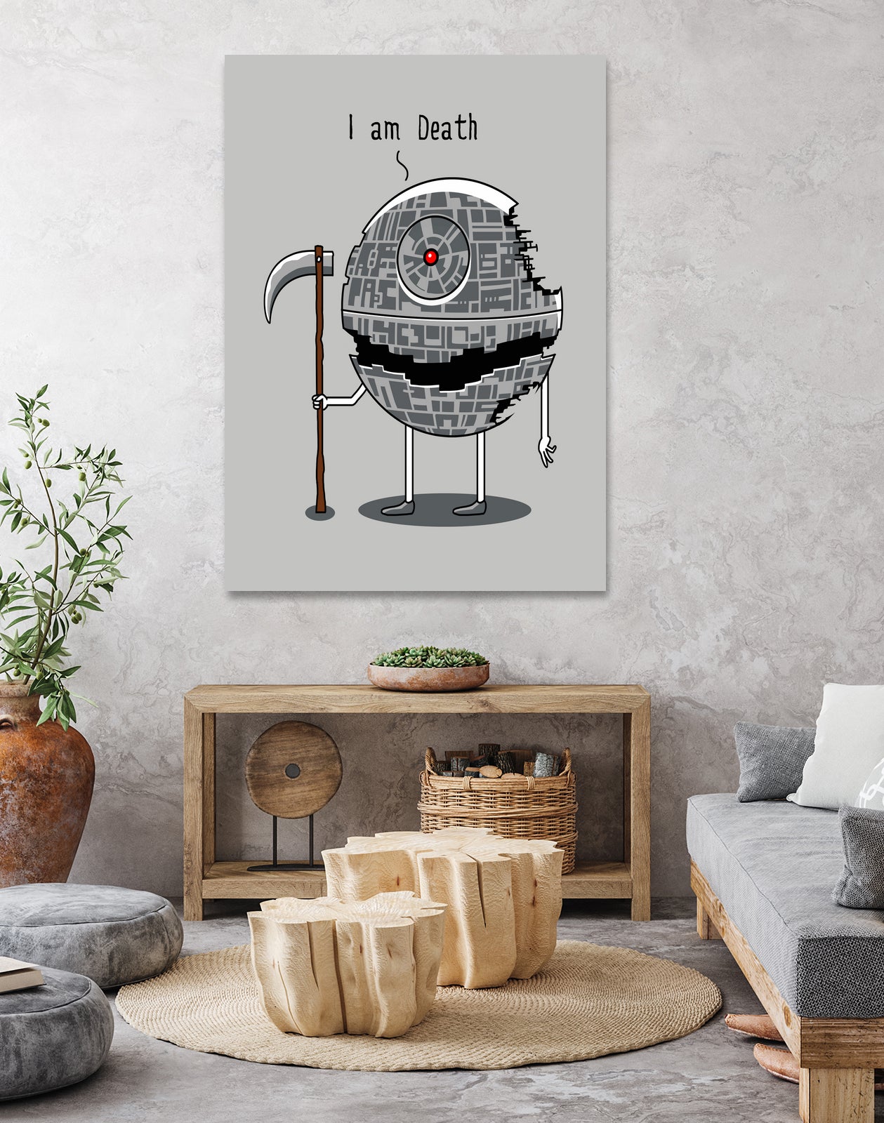 I am Death by Vincent Trinidad on GIANT ART - gray digital painting