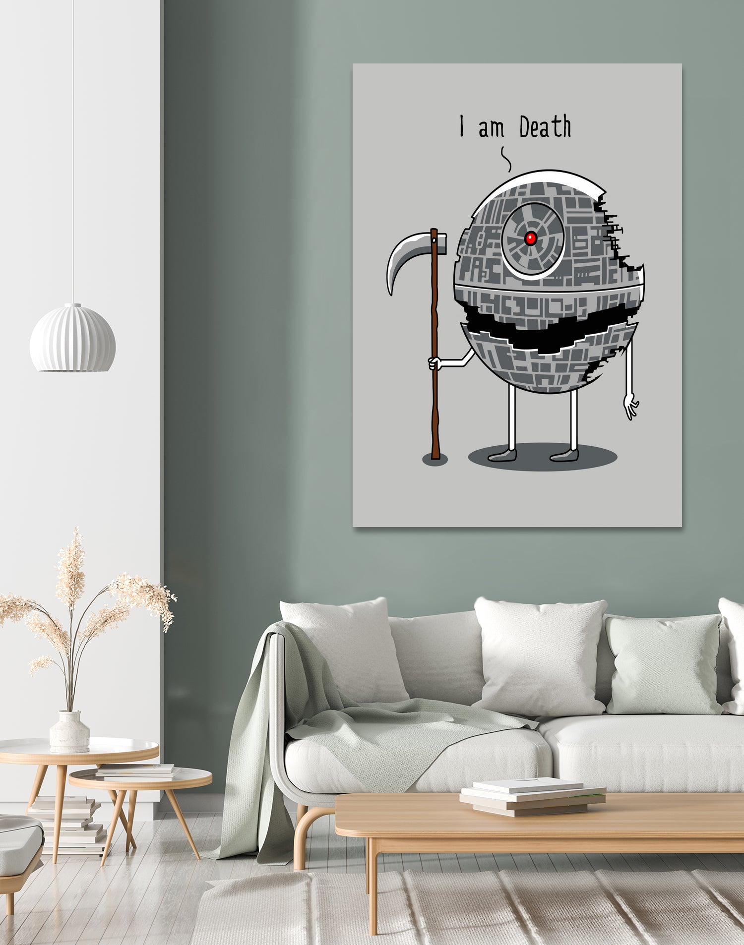 I am Death by Vincent Trinidad on GIANT ART - gray digital painting