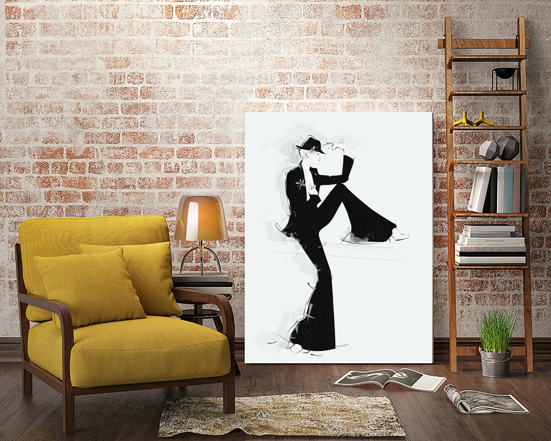 Tuxedo by Jennifer Griffey on GIANT ART - black digital painting