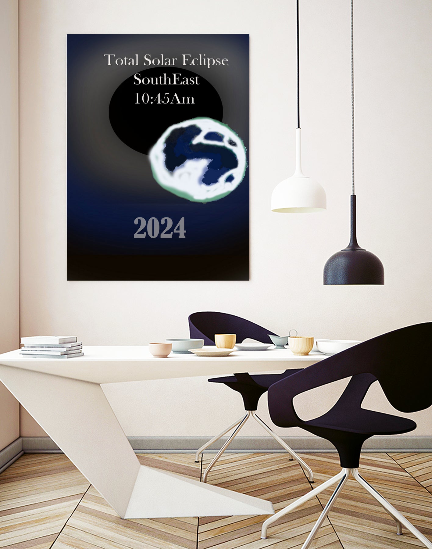 People.watch.10.45.eclipse by Matthew McGuire on GIANT ART - blue digital painting