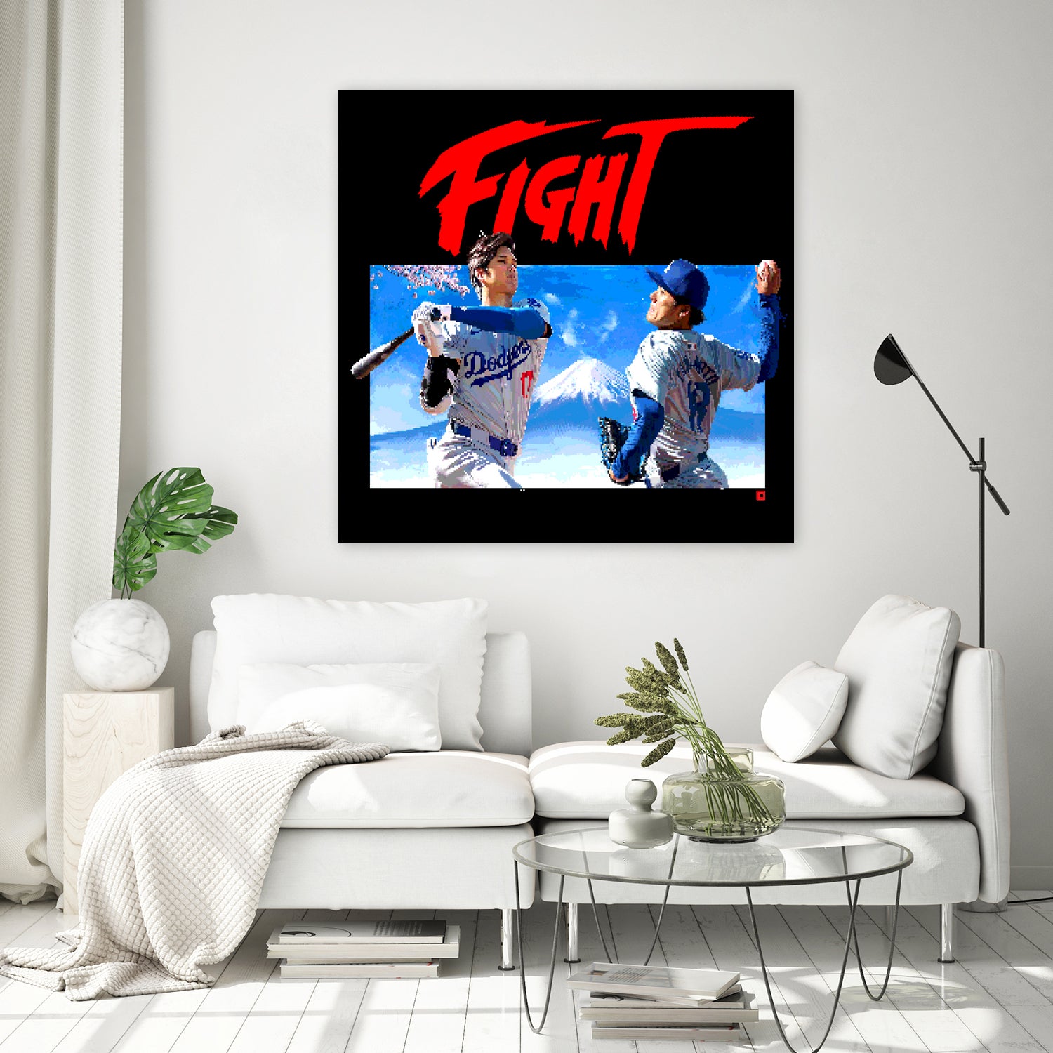 16-bit Fighters by Claudia Labarca on GIANT ART - blue digital painting