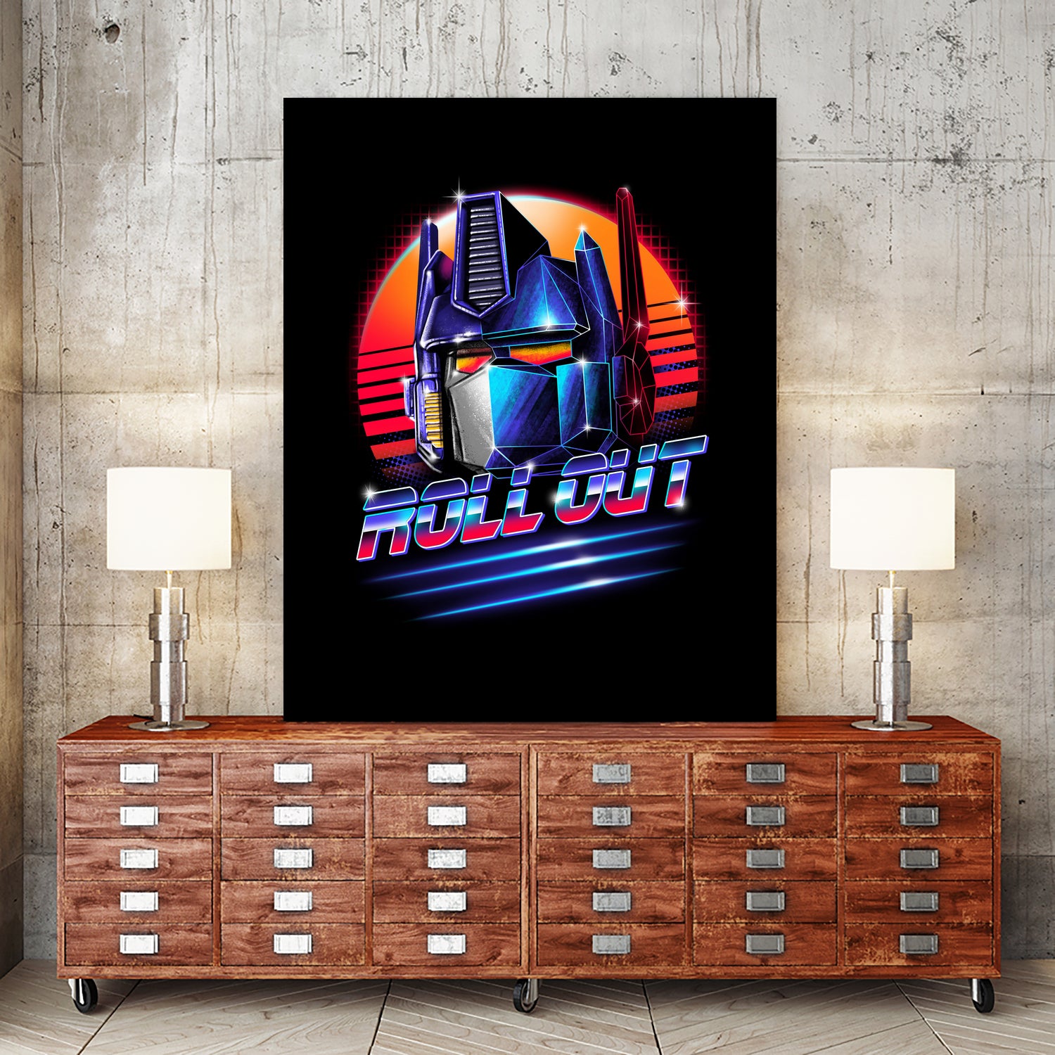 Roll Out! by Vincent Trinidad on GIANT ART - black digital painting