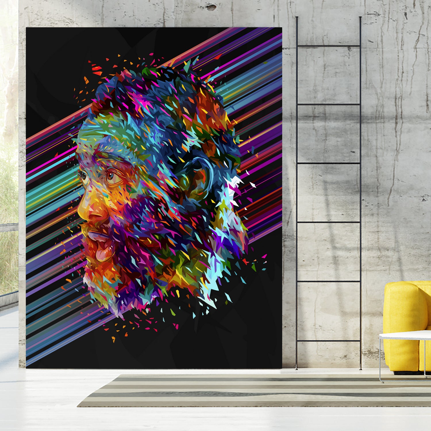 James Harden by Alessandro Pautasso on GIANT ART - yellow digital painting