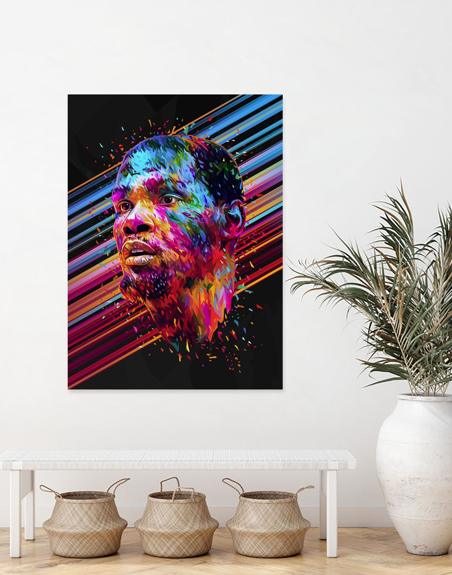 Kevin Durant by Alessandro Pautasso on GIANT ART - blue digital painting