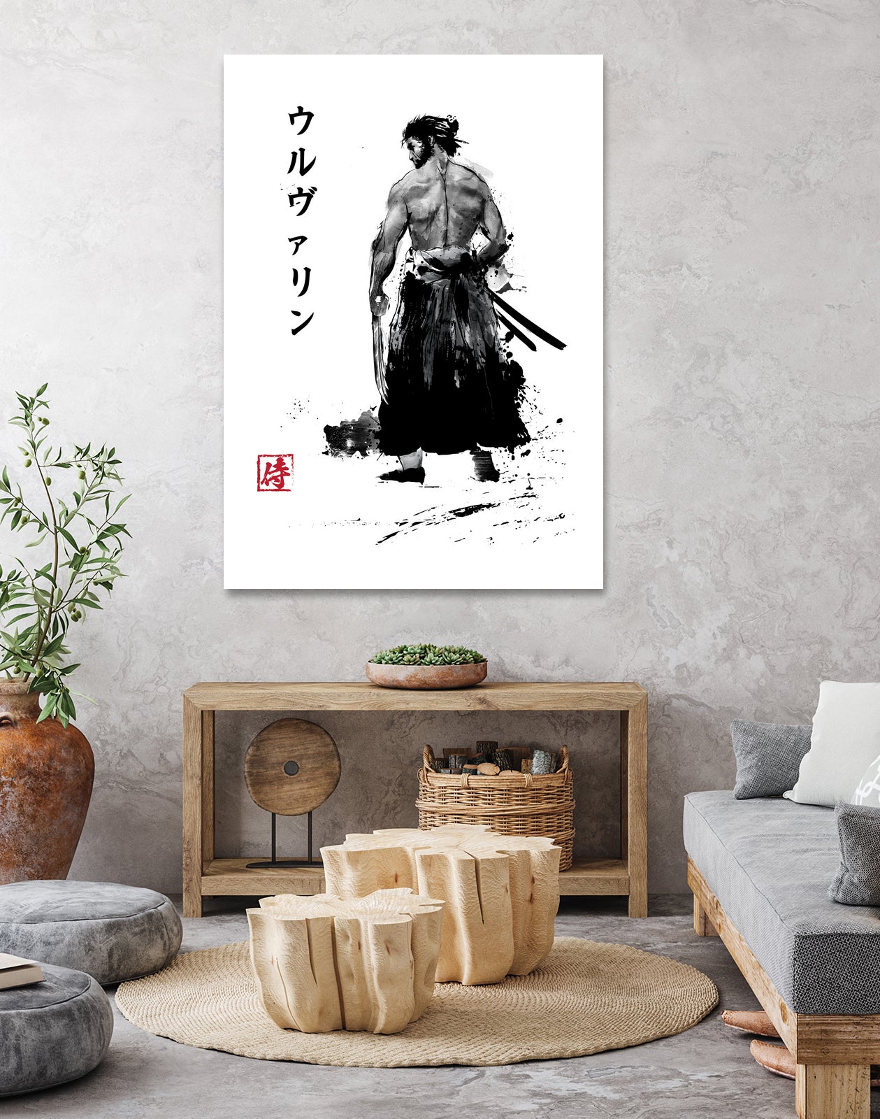 Immortal Samurai sumi-e by Antonio Camarena on GIANT ART - white digital painting