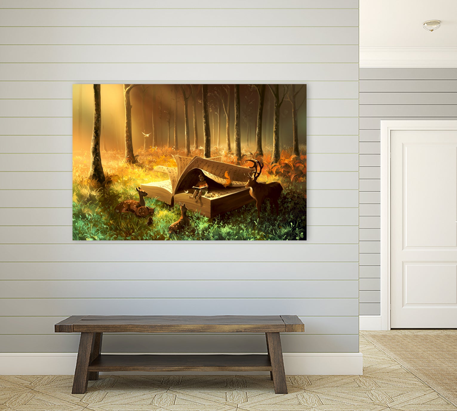 A safe place where you can go by Cyril Rolando on GIANT ART - orange digital painting