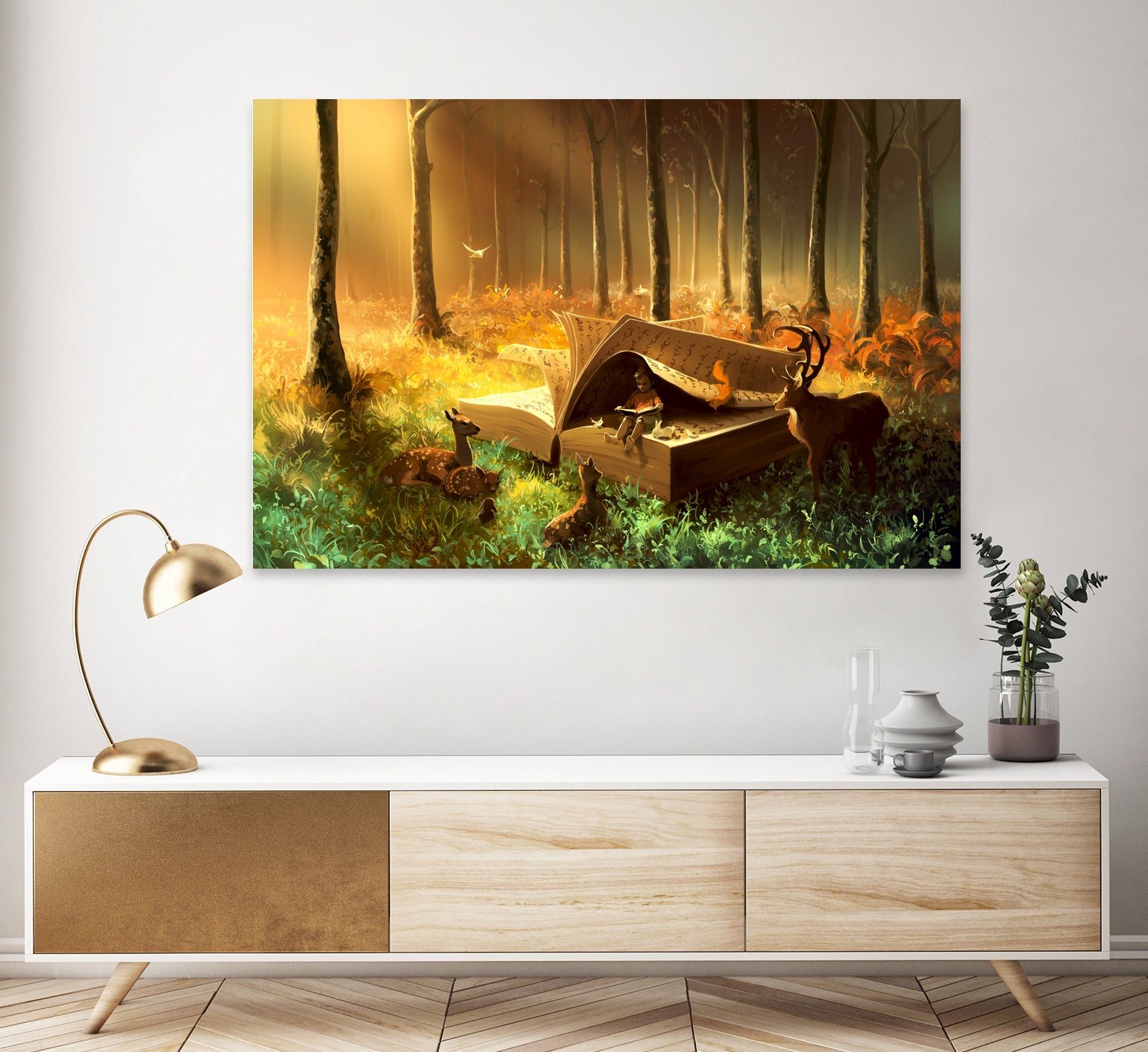 A safe place where you can go by Cyril Rolando on GIANT ART - orange digital painting