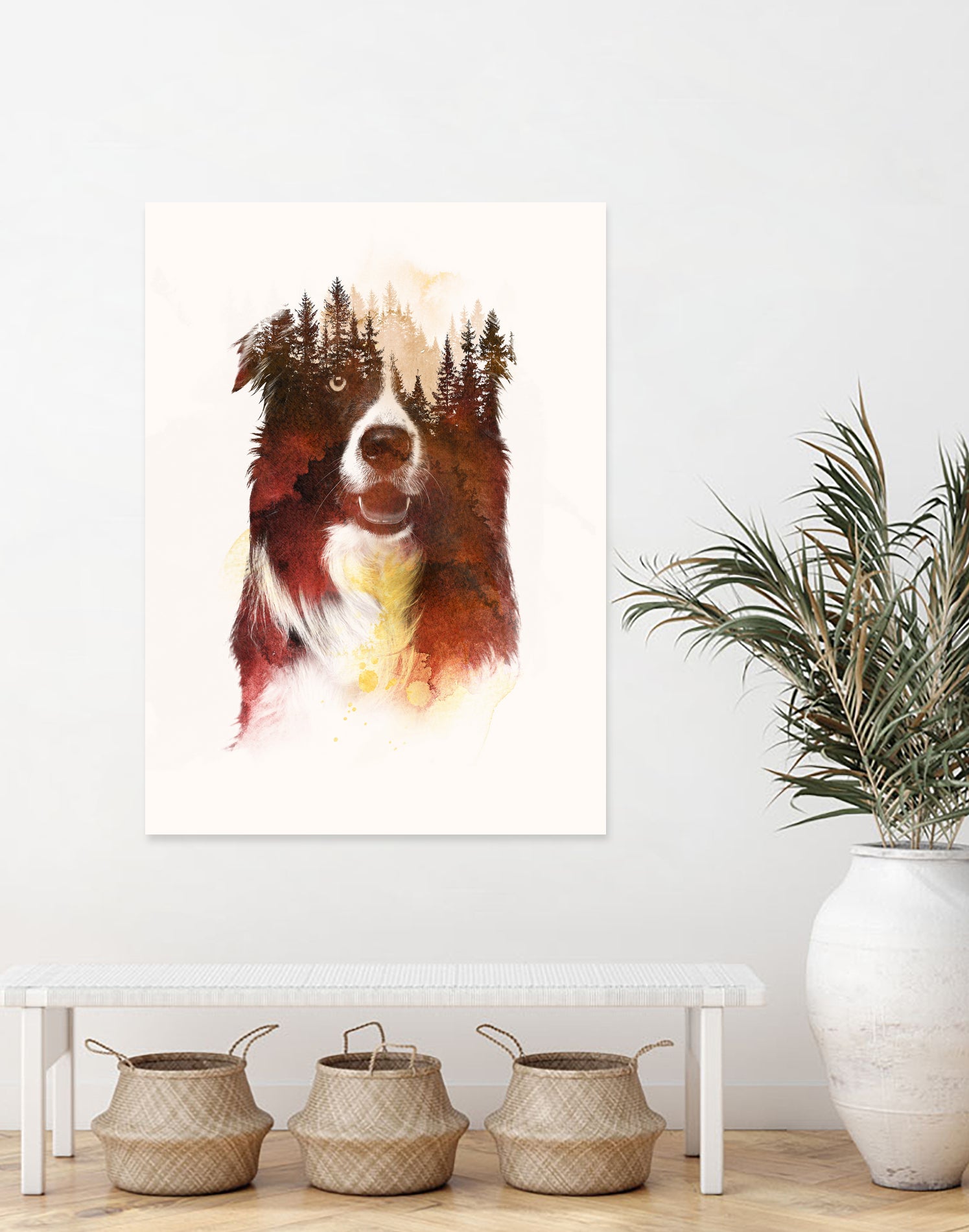 One night in the forest by Robert Farkas on GIANT ART - brown digital painting