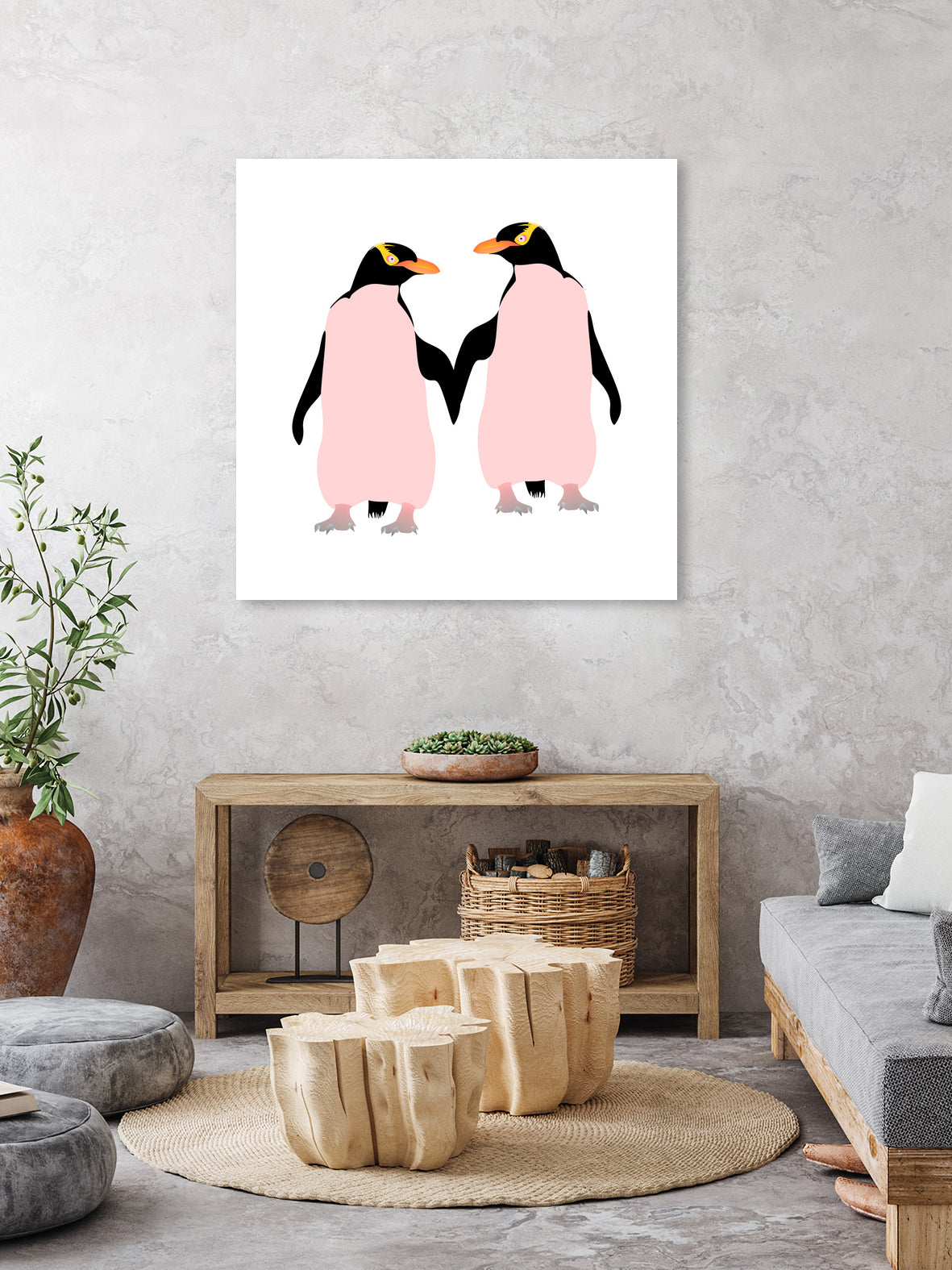 Lesbian Pride Penguins by Daniel Hutchinson on GIANT ART - white character design
