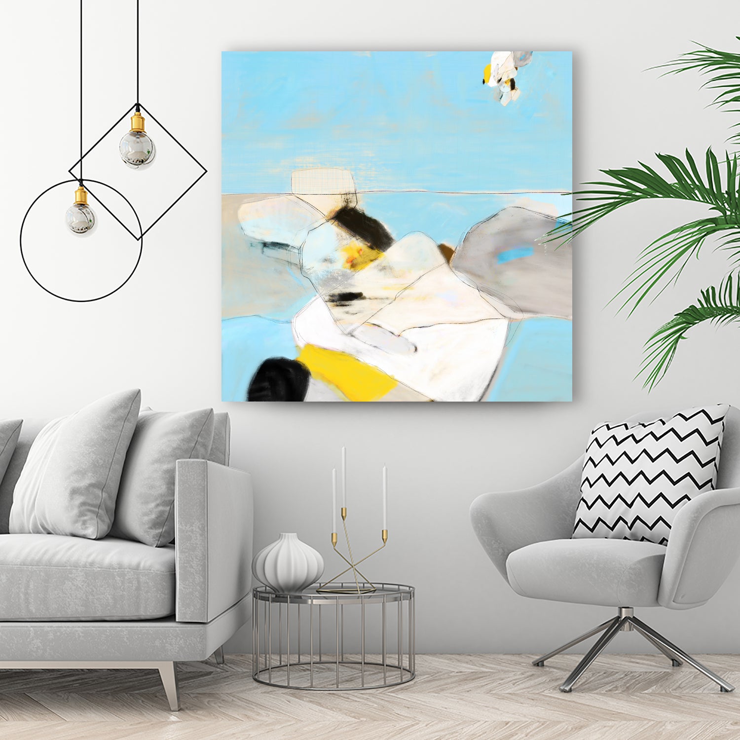 Assurément by Octal Pixel on GIANT ART - blue digital painting