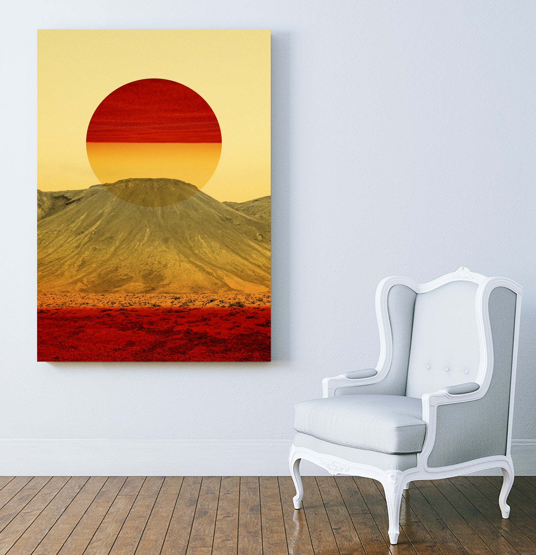 Warm abstraction by Stoian Hitrov on GIANT ART - yellow photo illustration