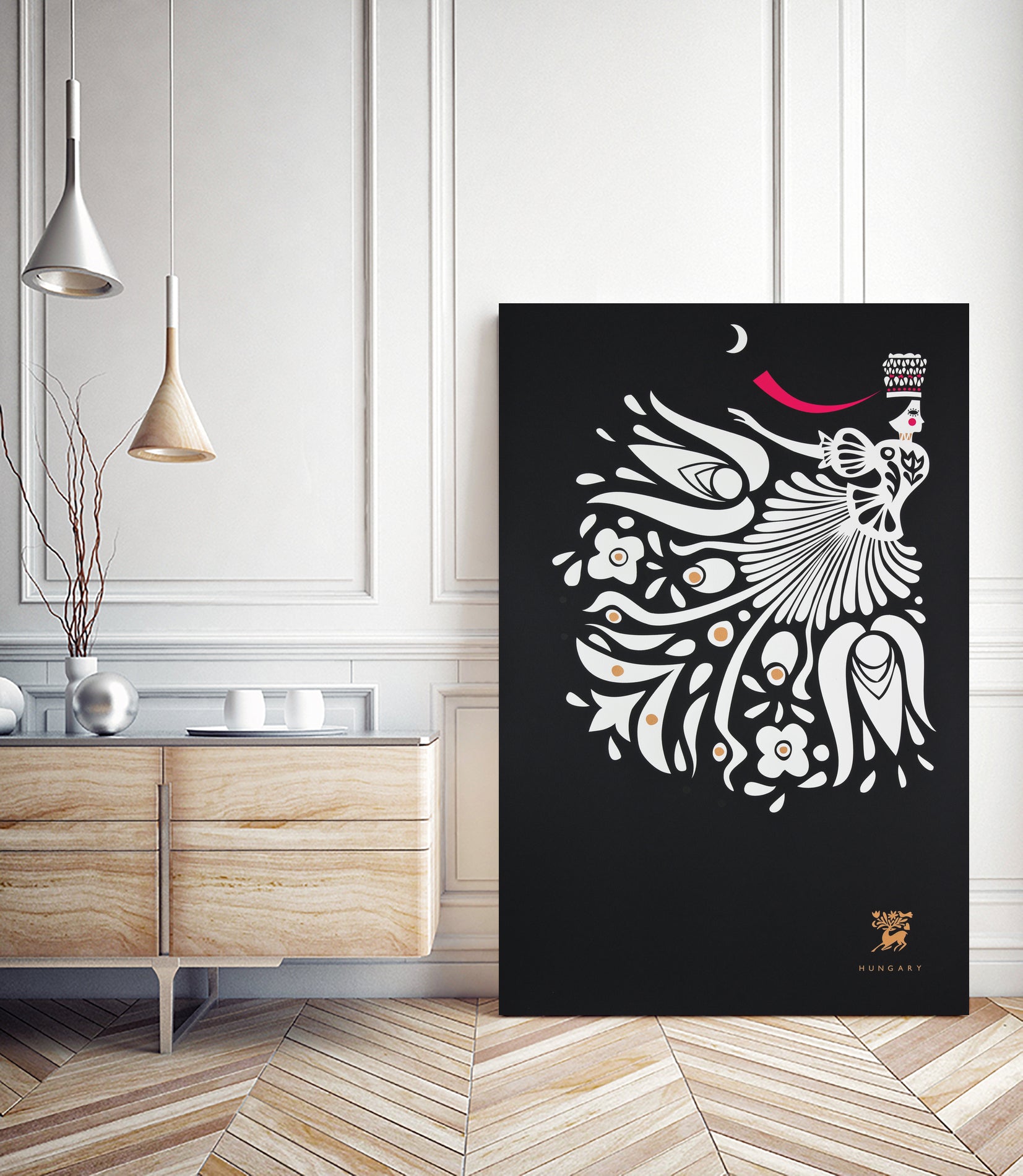 Balas Benedek_Bride by Benedek Balás on GIANT ART - black vector illustration