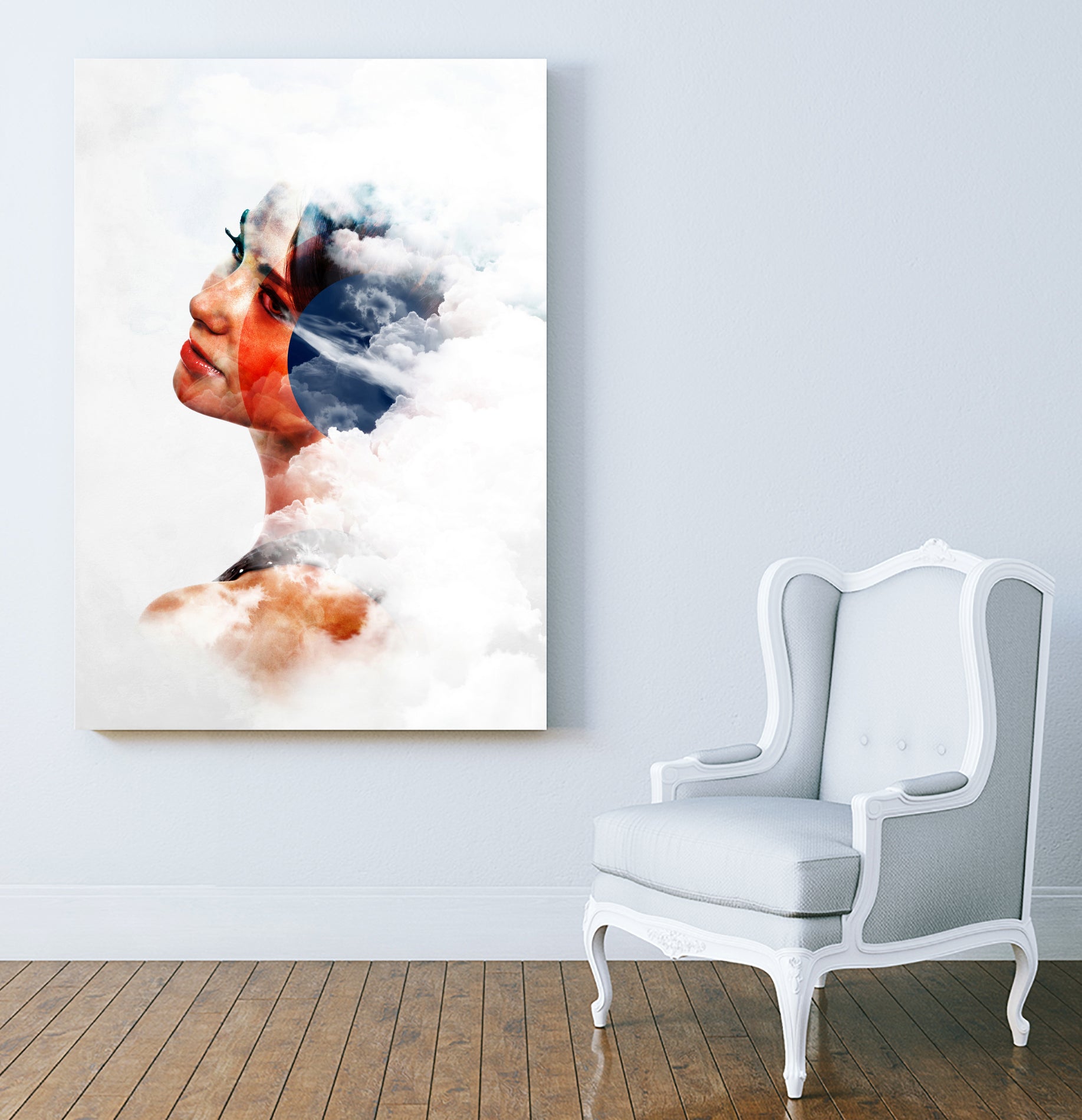 Zephirus - Version 2 by Emiliano Miniussi on GIANT ART - blue photo manipulation