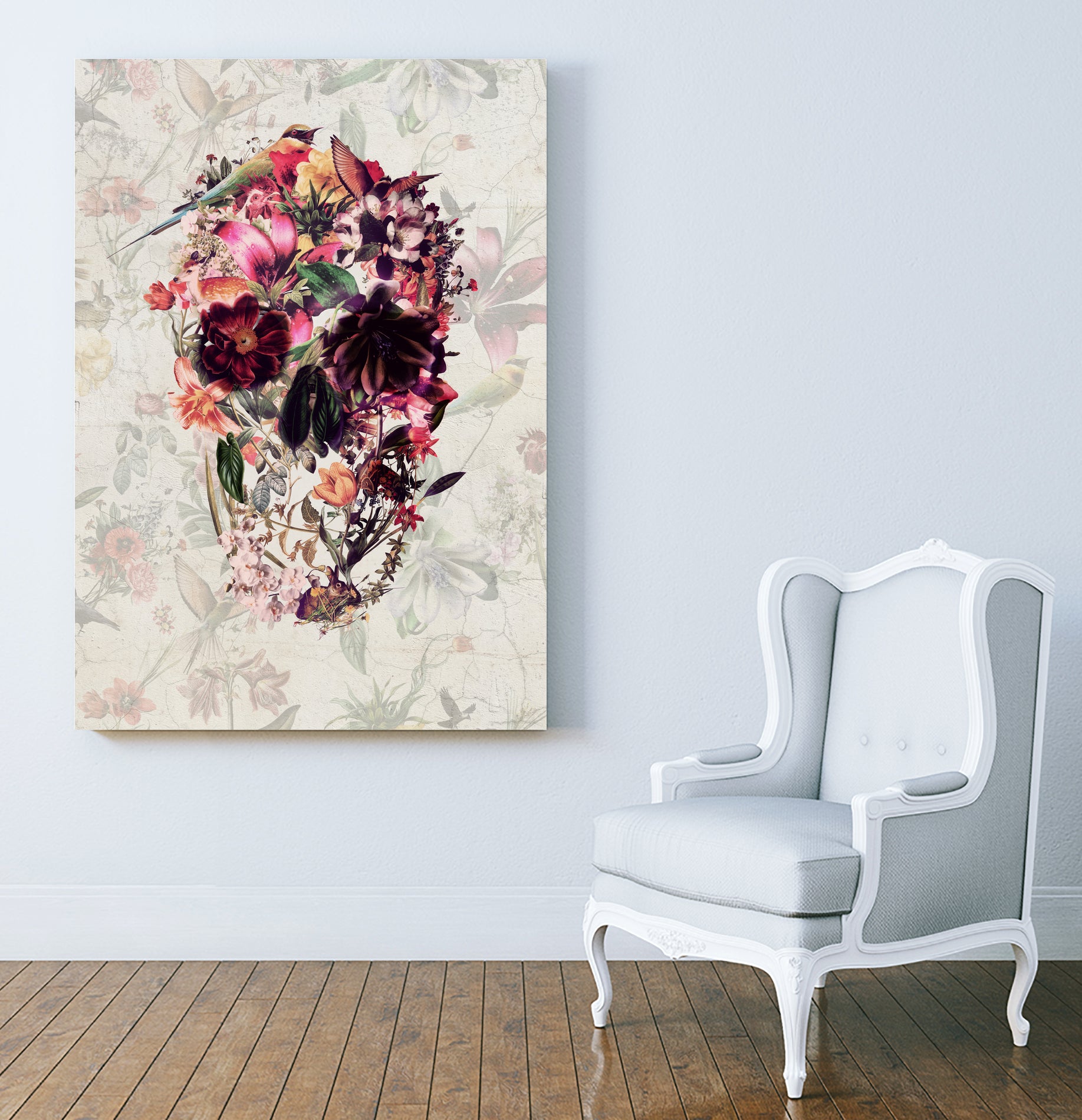 New Skull Light by Ali Gulec on GIANT ART - white photo illustration