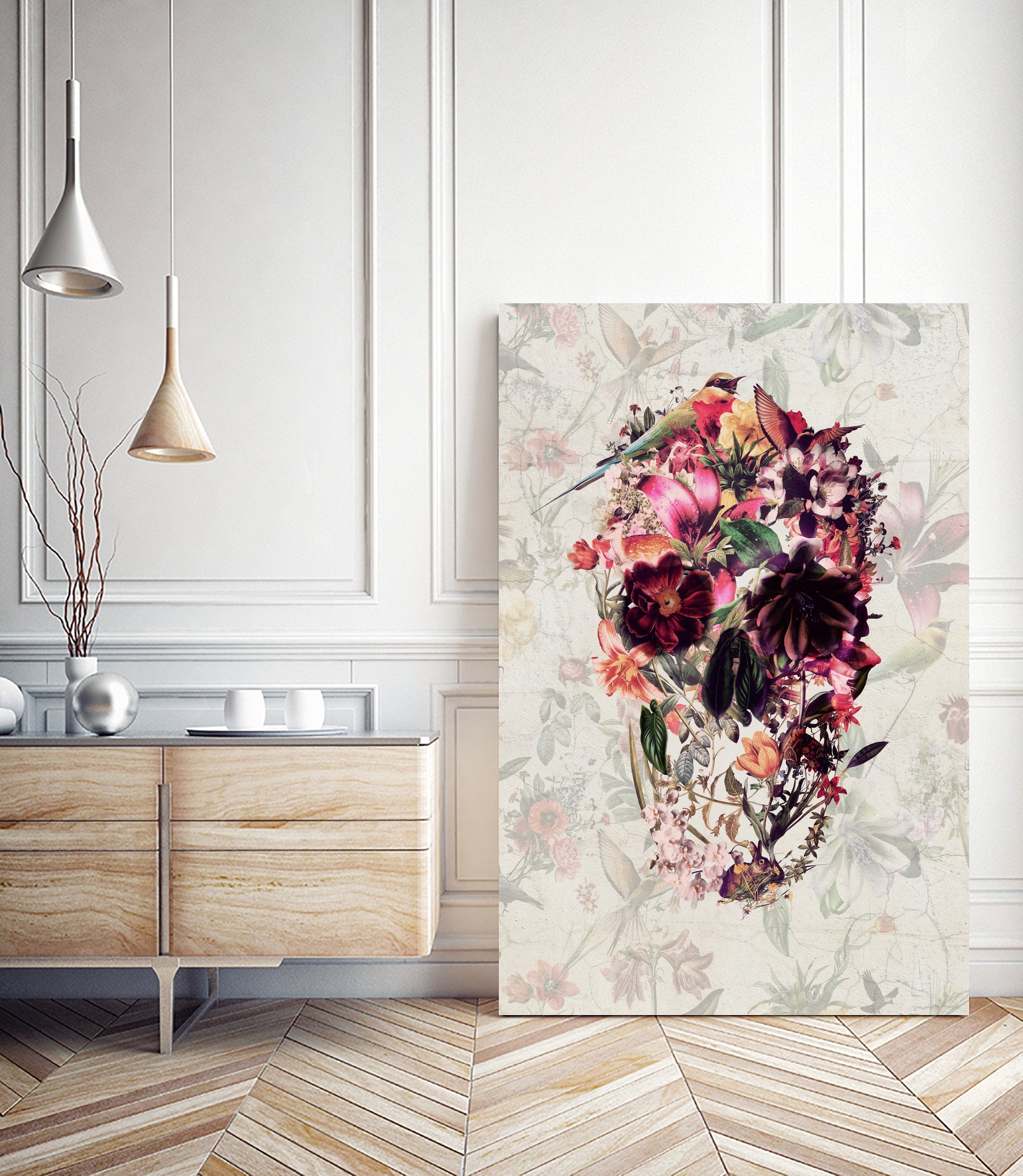 New Skull Light by Ali Gulec on GIANT ART - white photo illustration