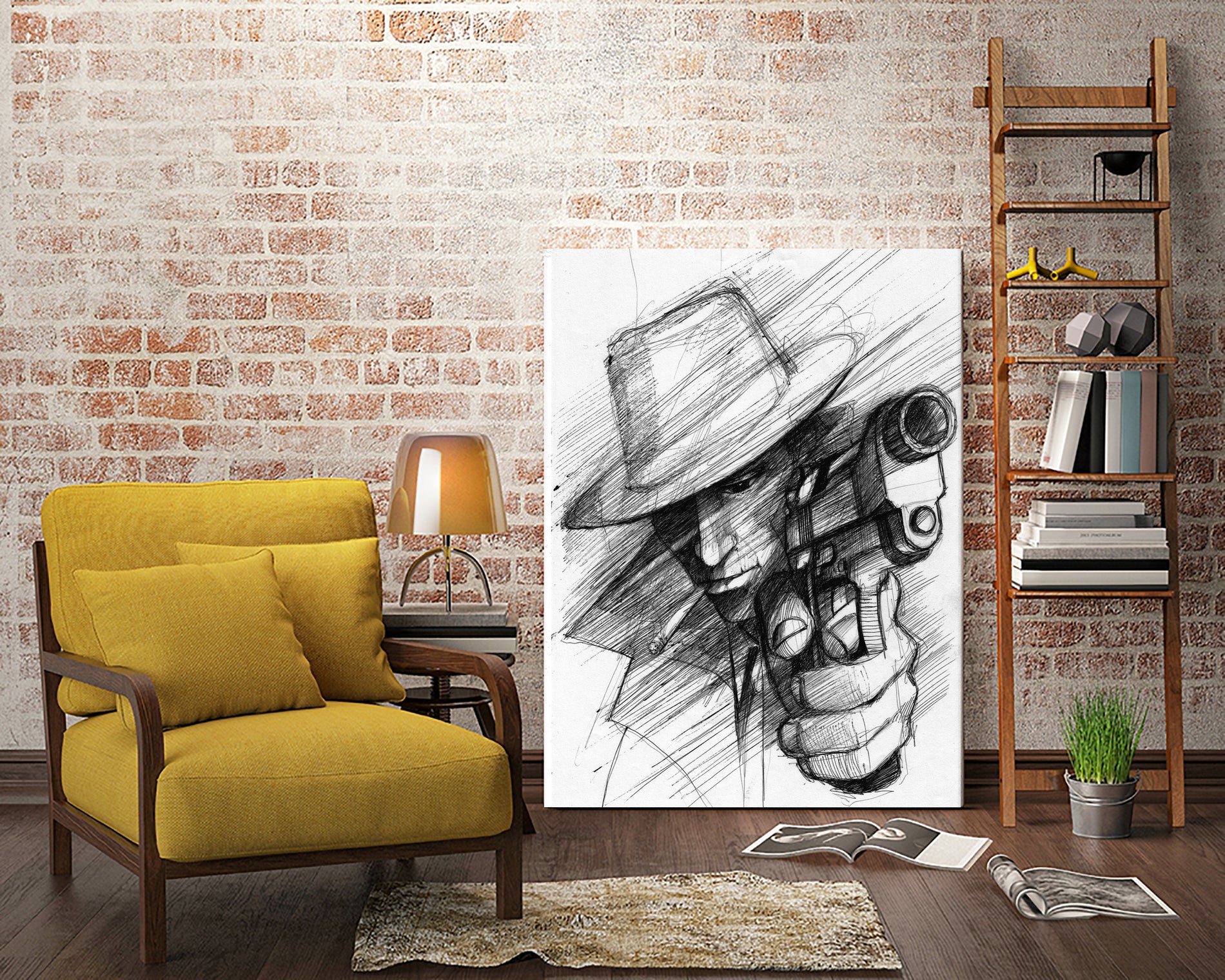 man by Marcin Kowalewski on GIANT ART - white digital drawing