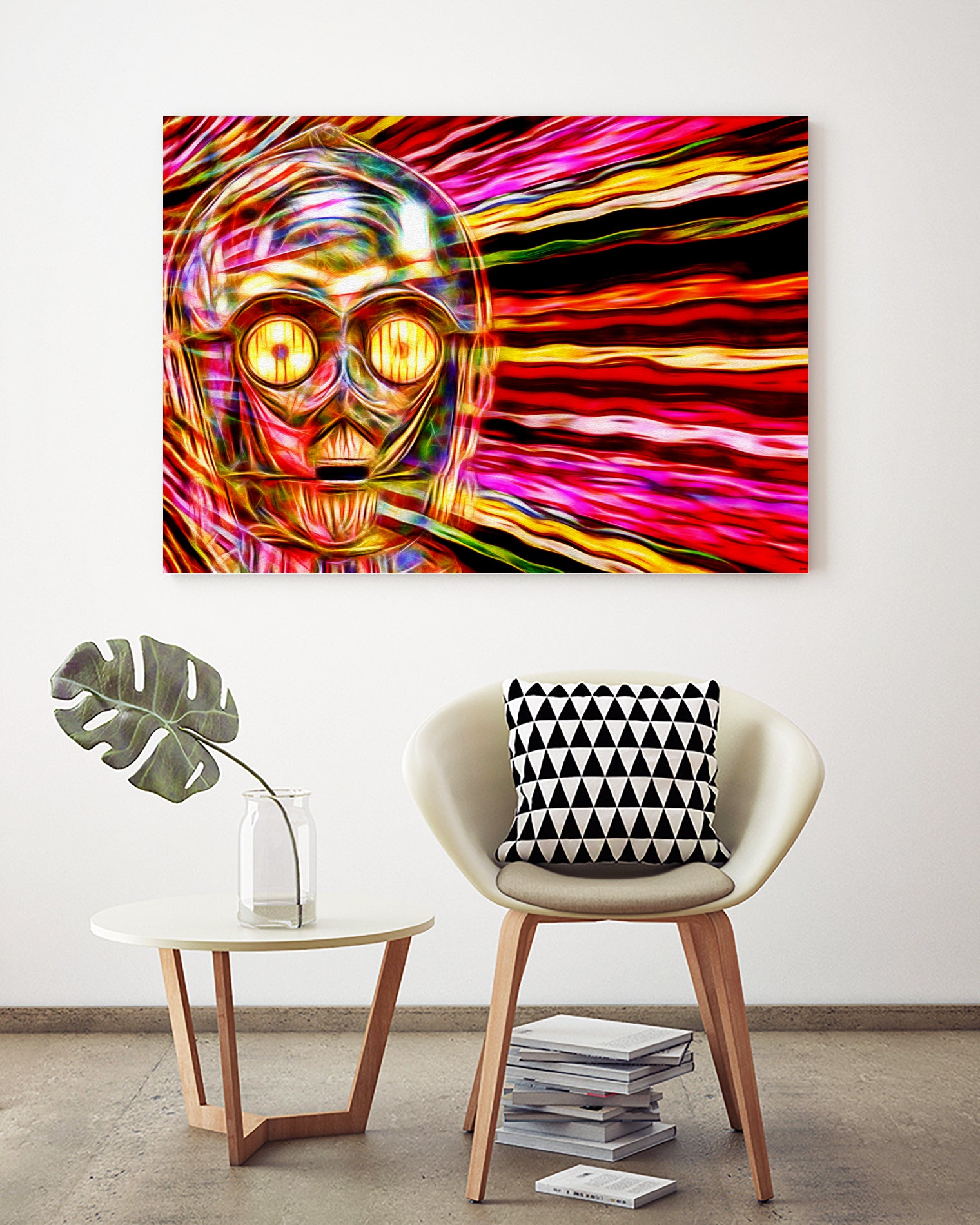 C-3 PO in Color by Daniel Janda on GIANT ART - gray mixed media