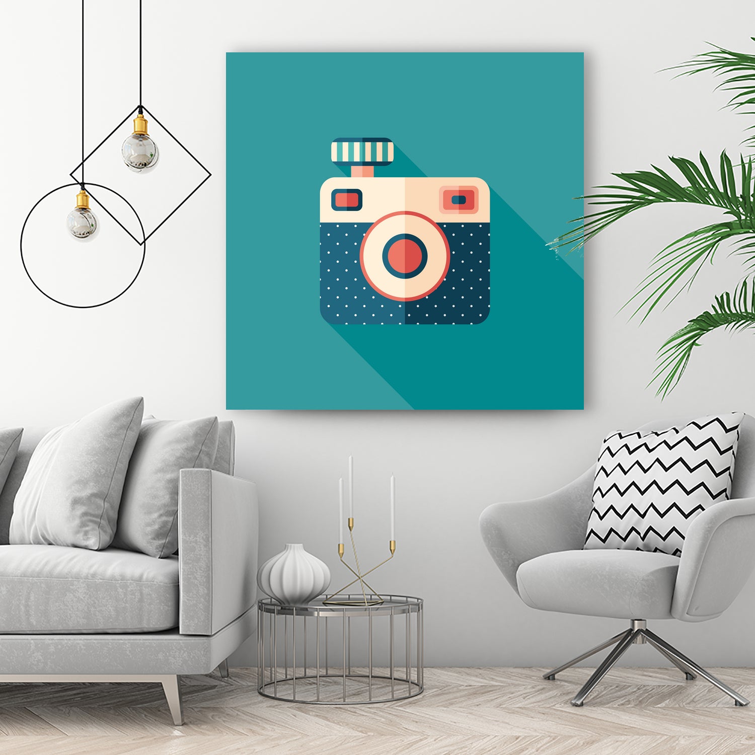 Hipster Camera by Yury Velikanov on GIANT ART - white vector illustration