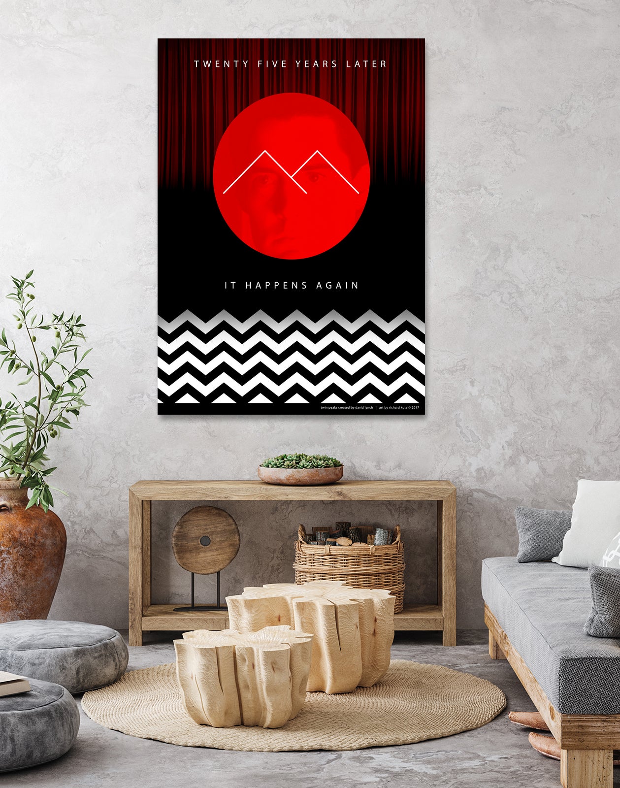 Twin Peaks (detailed) by Richard Kuta on GIANT ART - white digital drawing
