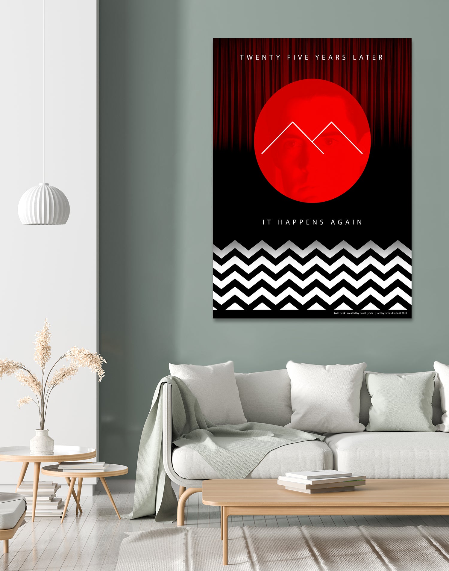 Twin Peaks (detailed) by Richard Kuta on GIANT ART - white digital drawing