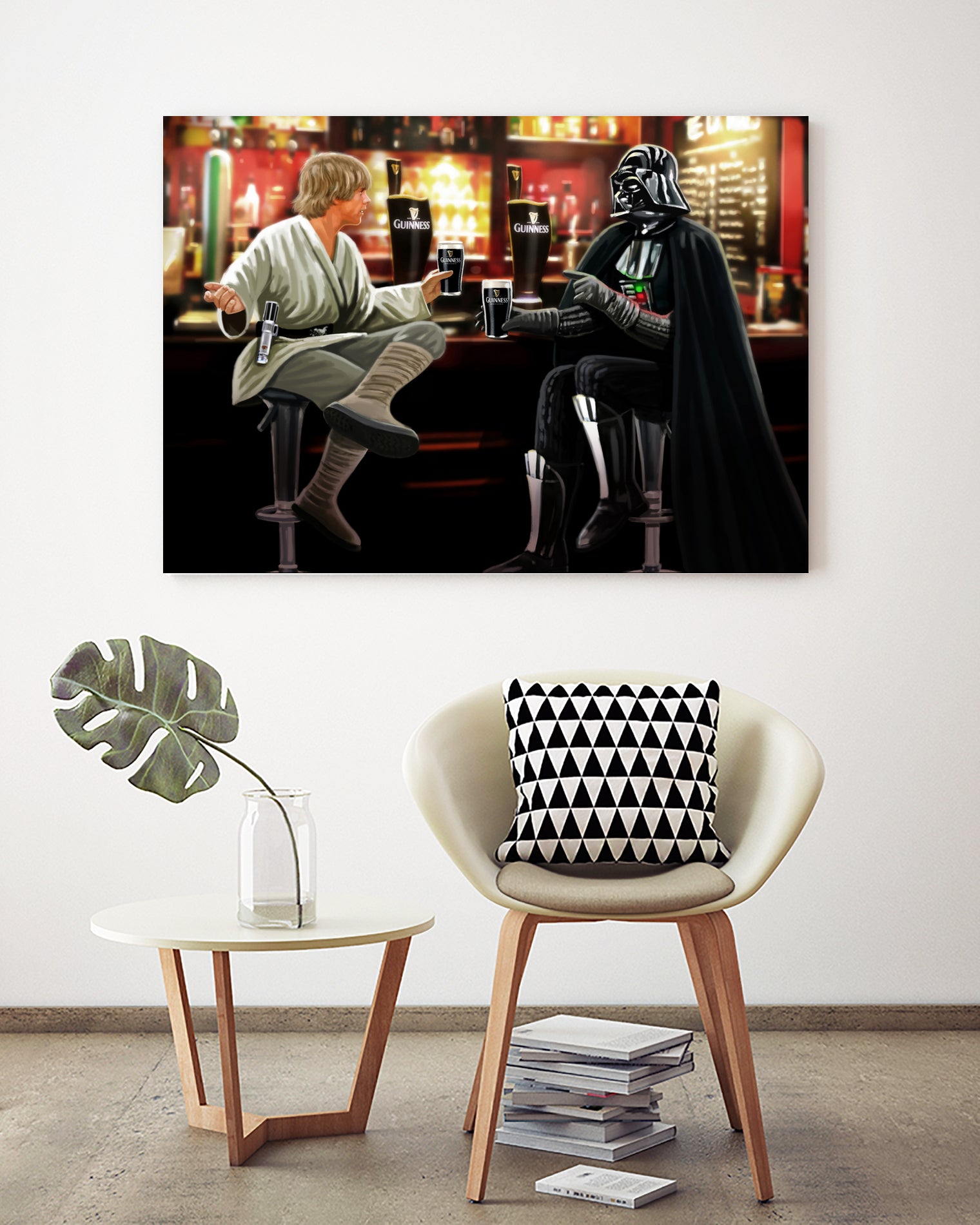 Guinness Starwars by Steve Ash on GIANT ART - brown digital painting