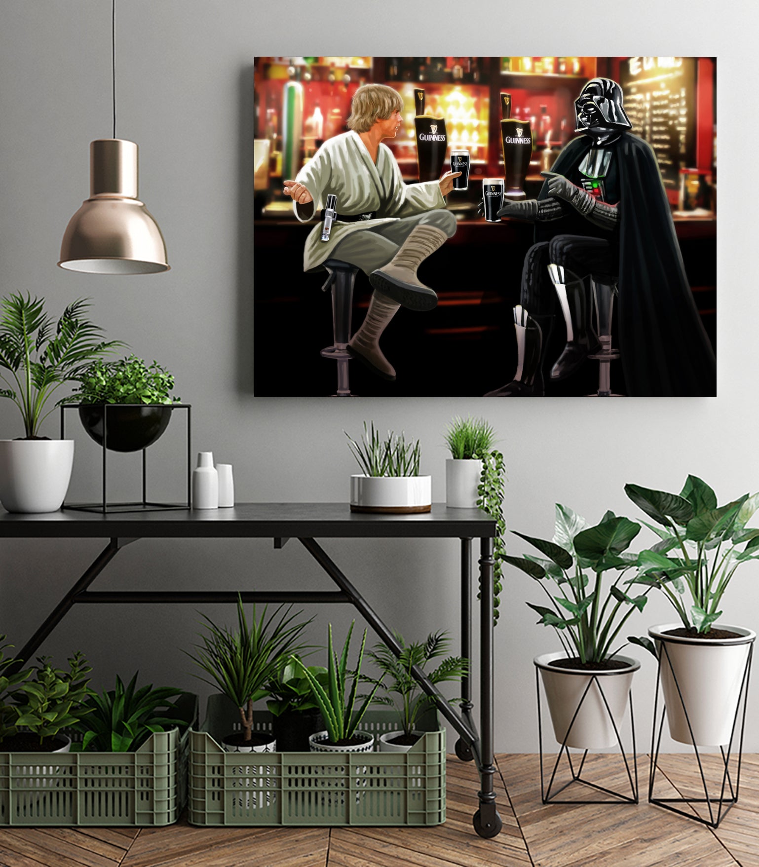 Guinness Starwars by Steve Ash on GIANT ART - brown digital painting