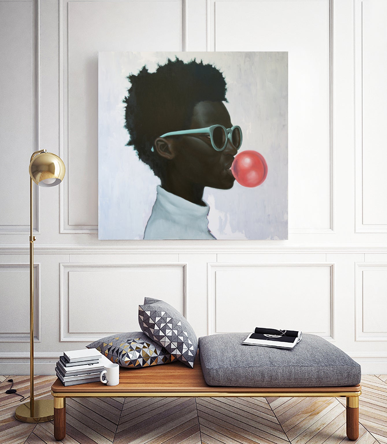 How far is a light year? by Alexander Grahovsky on GIANT ART - blue mixed media