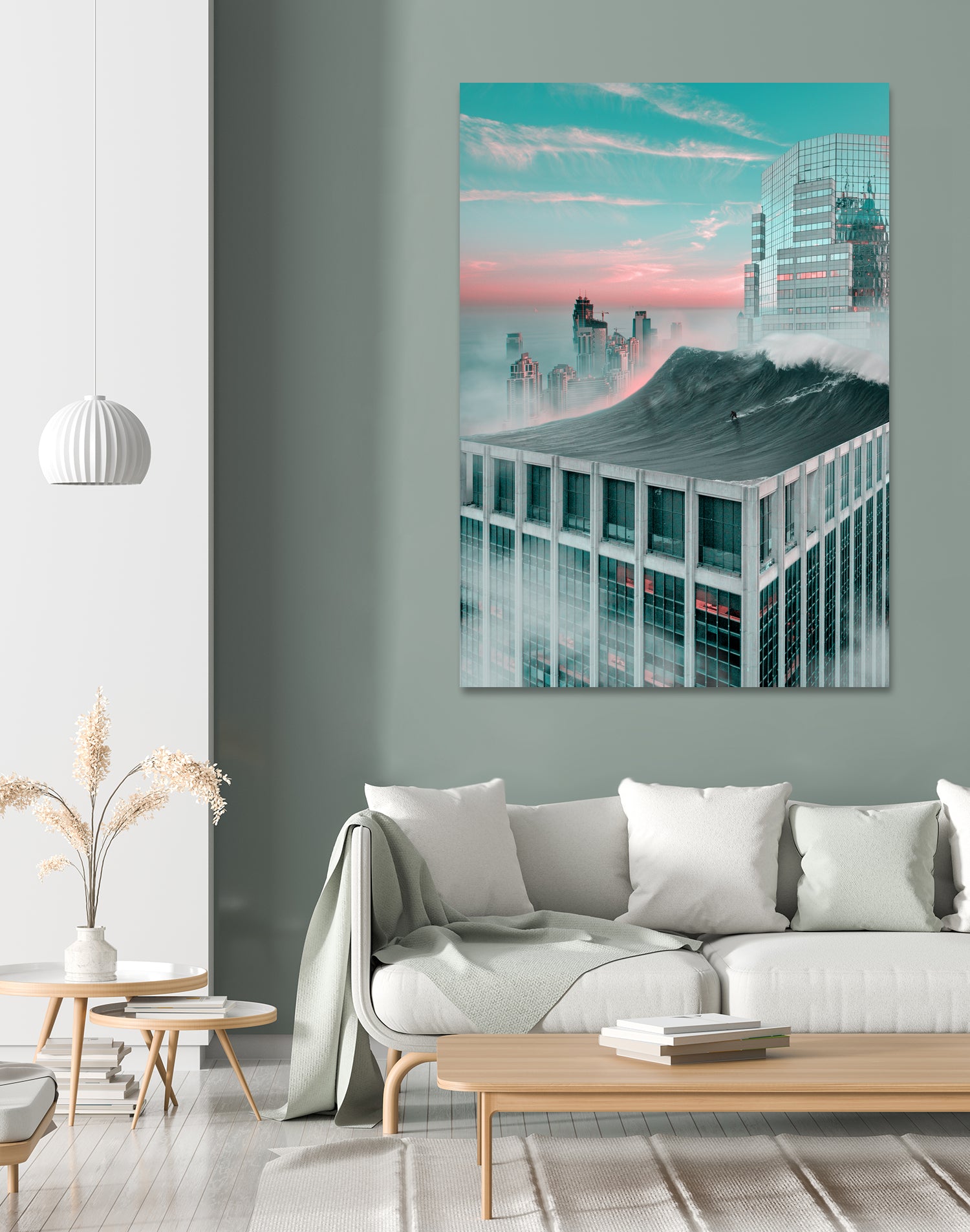 Surf City 01 by Andrea M. Cervino on GIANT ART - blue mixed media