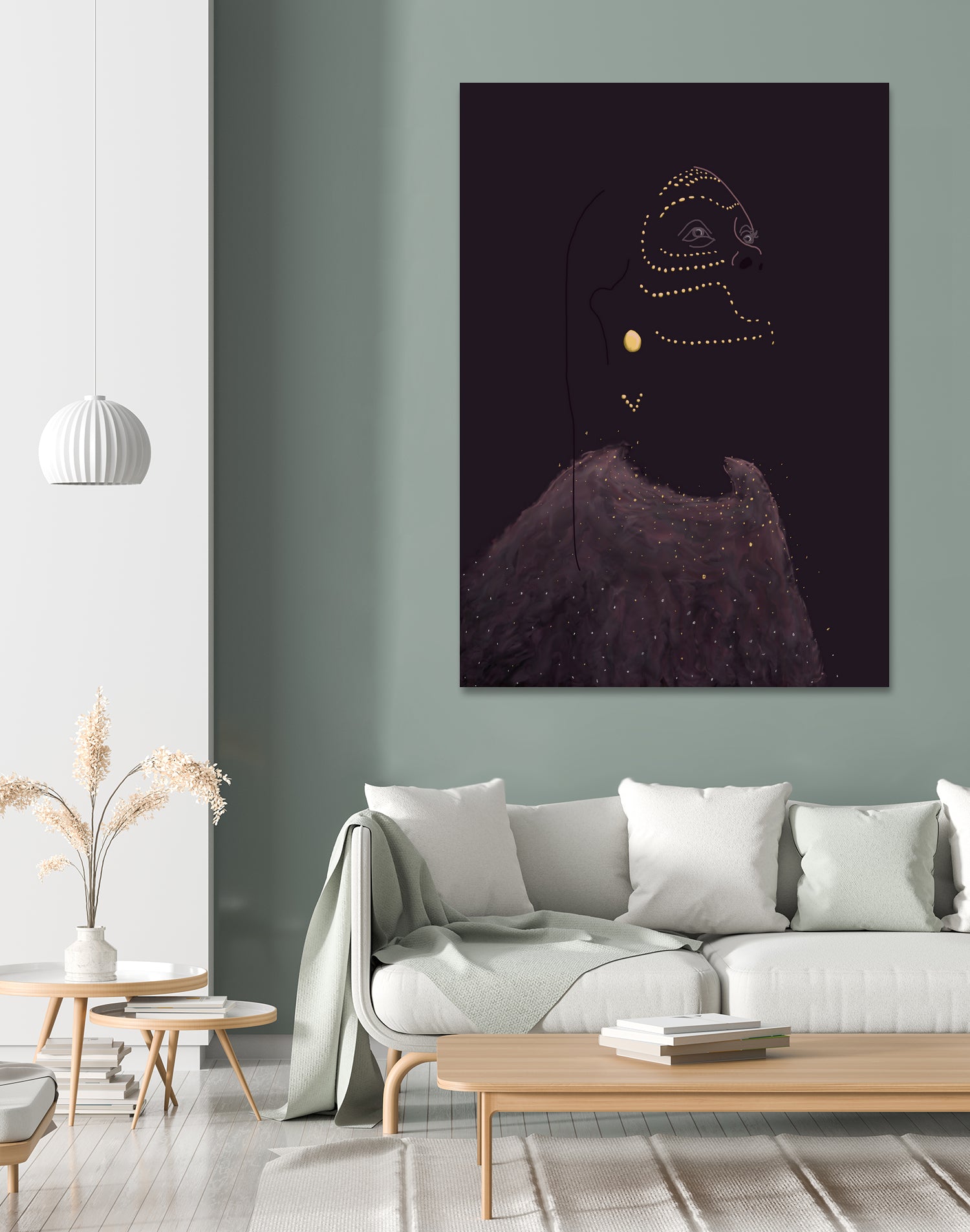 space by Sara Silva on GIANT ART - fuchsia digital drawing