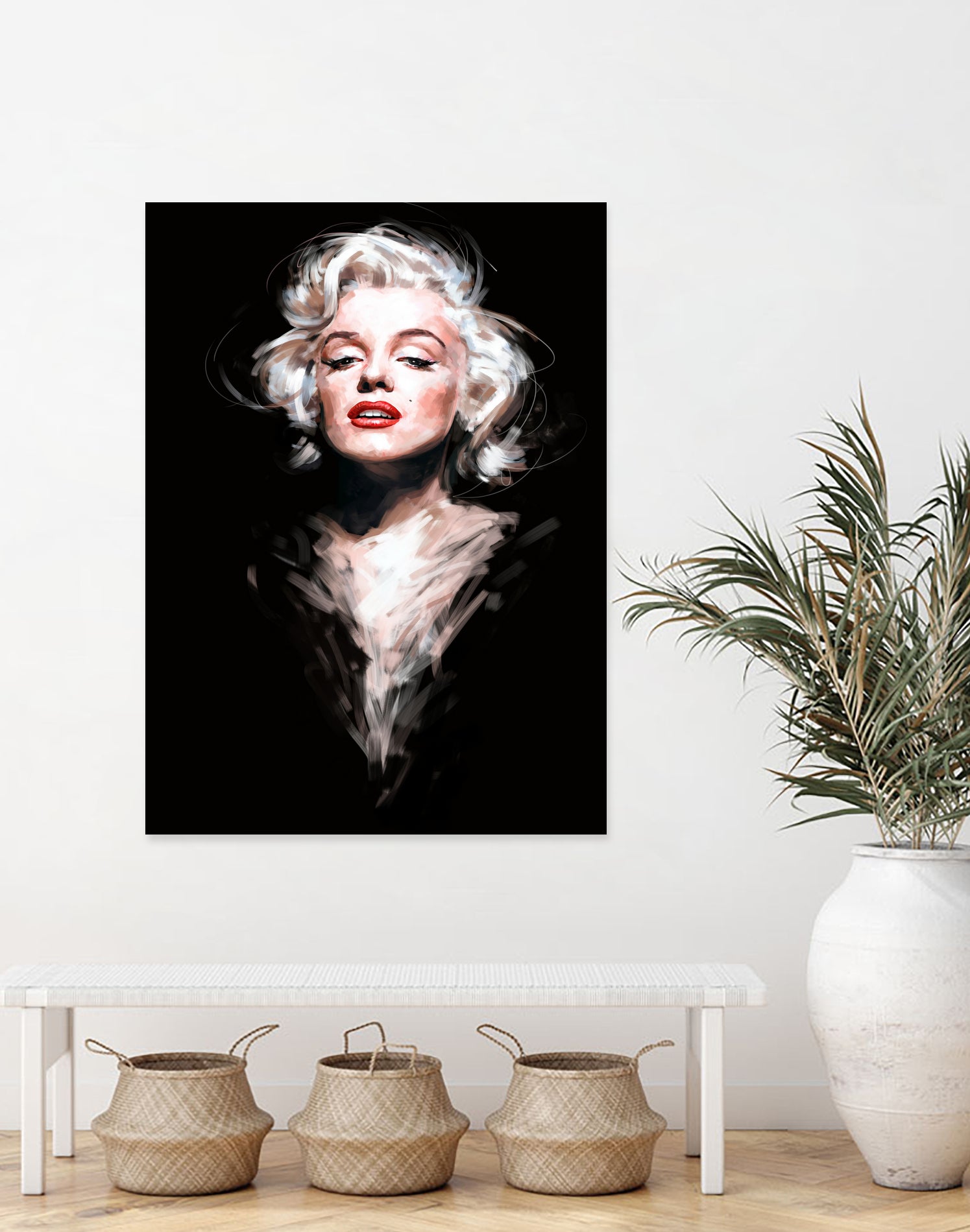 Marilyn by Dmitry Belov on GIANT ART - black digital painting