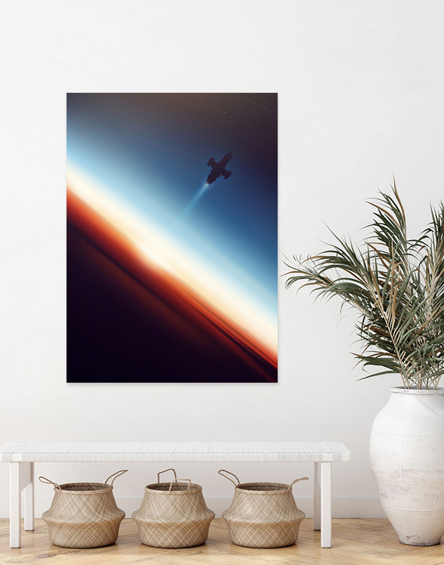 Into Space by Victor Vercesi on GIANT ART - blue photo illustration