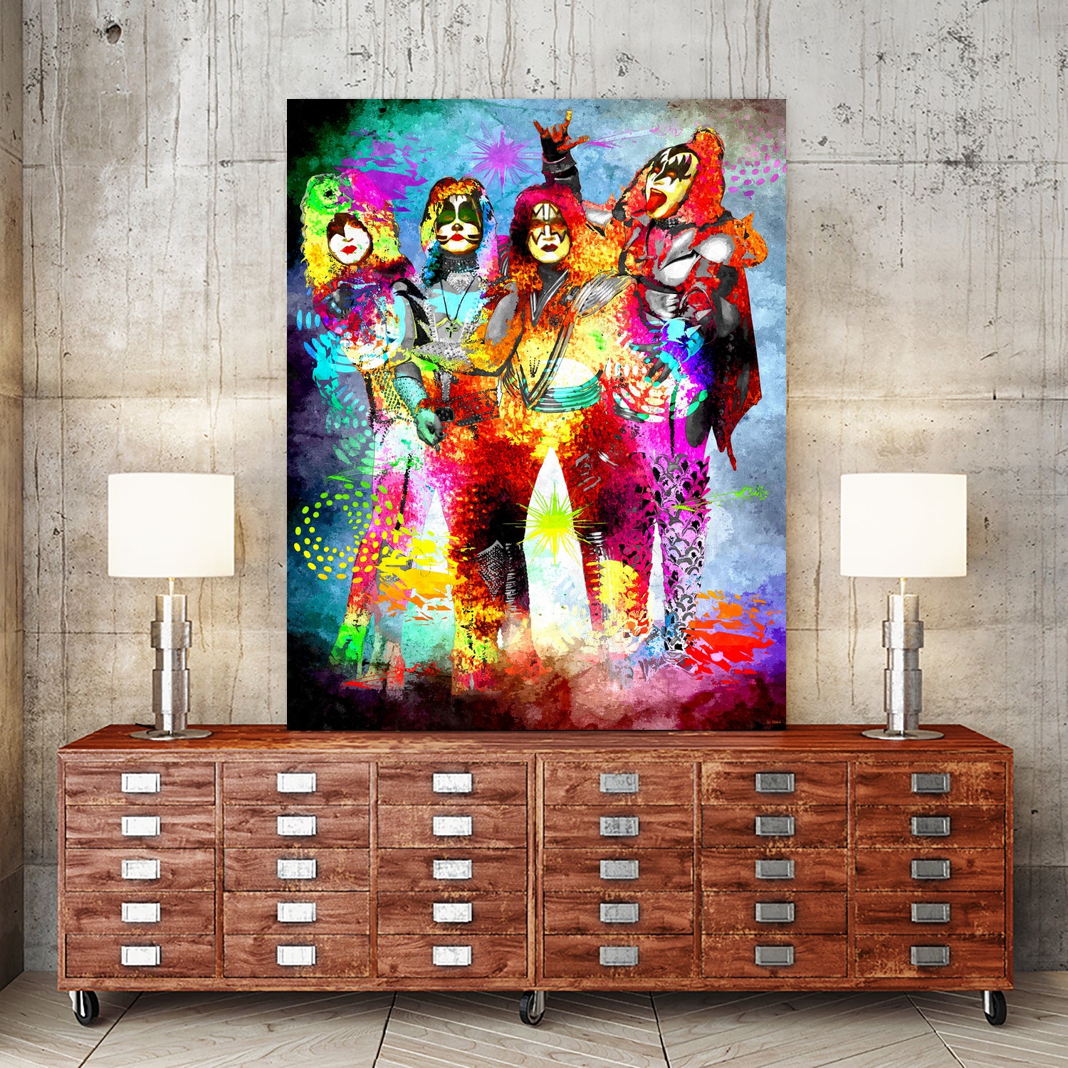 KISS by Daniel Janda on GIANT ART - white digital painting