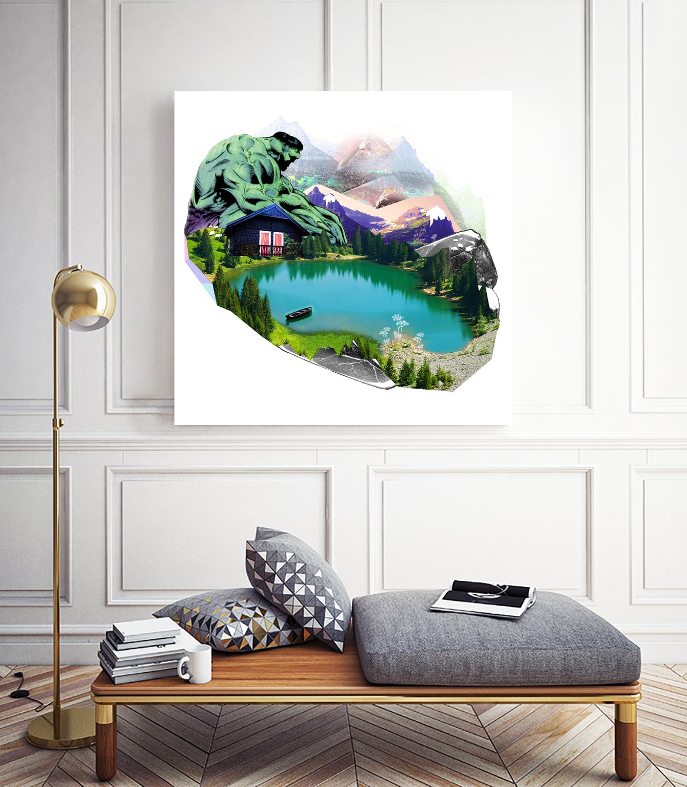 Lac by Julie Baldassi on GIANT ART - green photo illustration