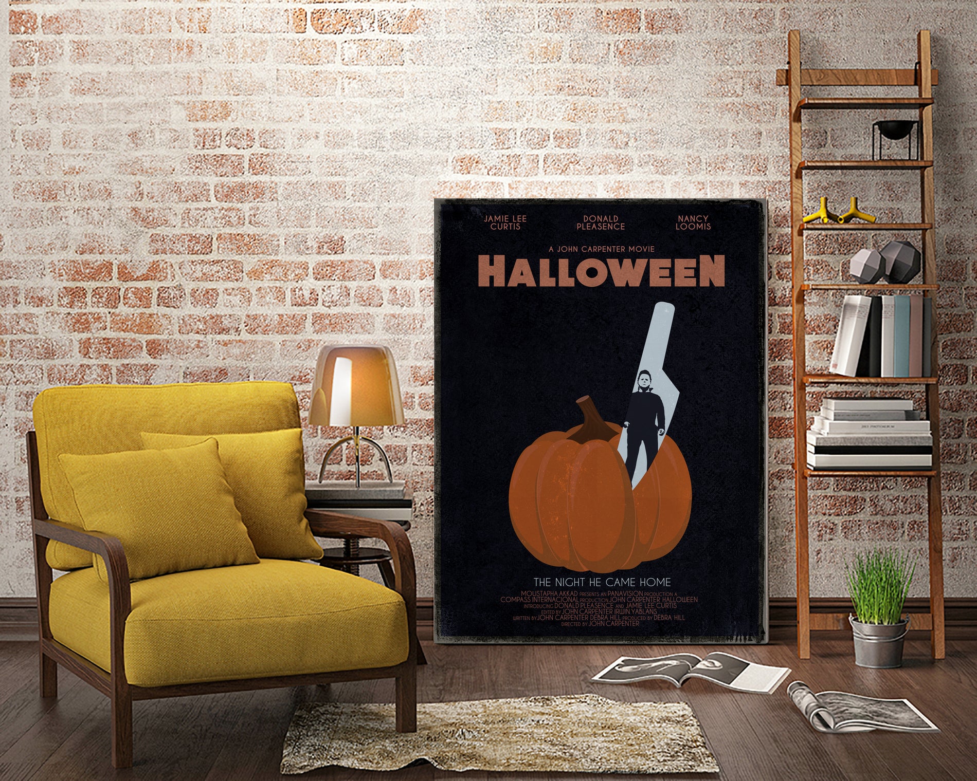 Halloween Movie Poster by Aline Ferreira on GIANT ART - black vector illustration
