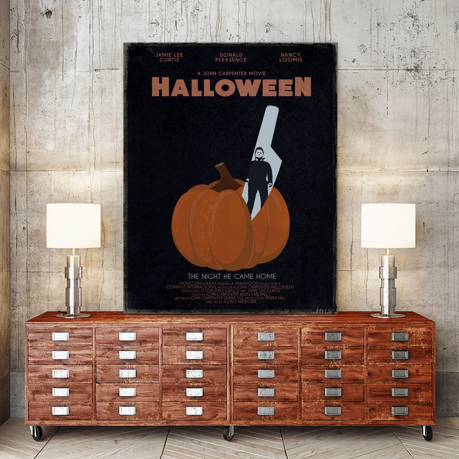 Halloween Movie Poster by Aline Ferreira on GIANT ART - black vector illustration