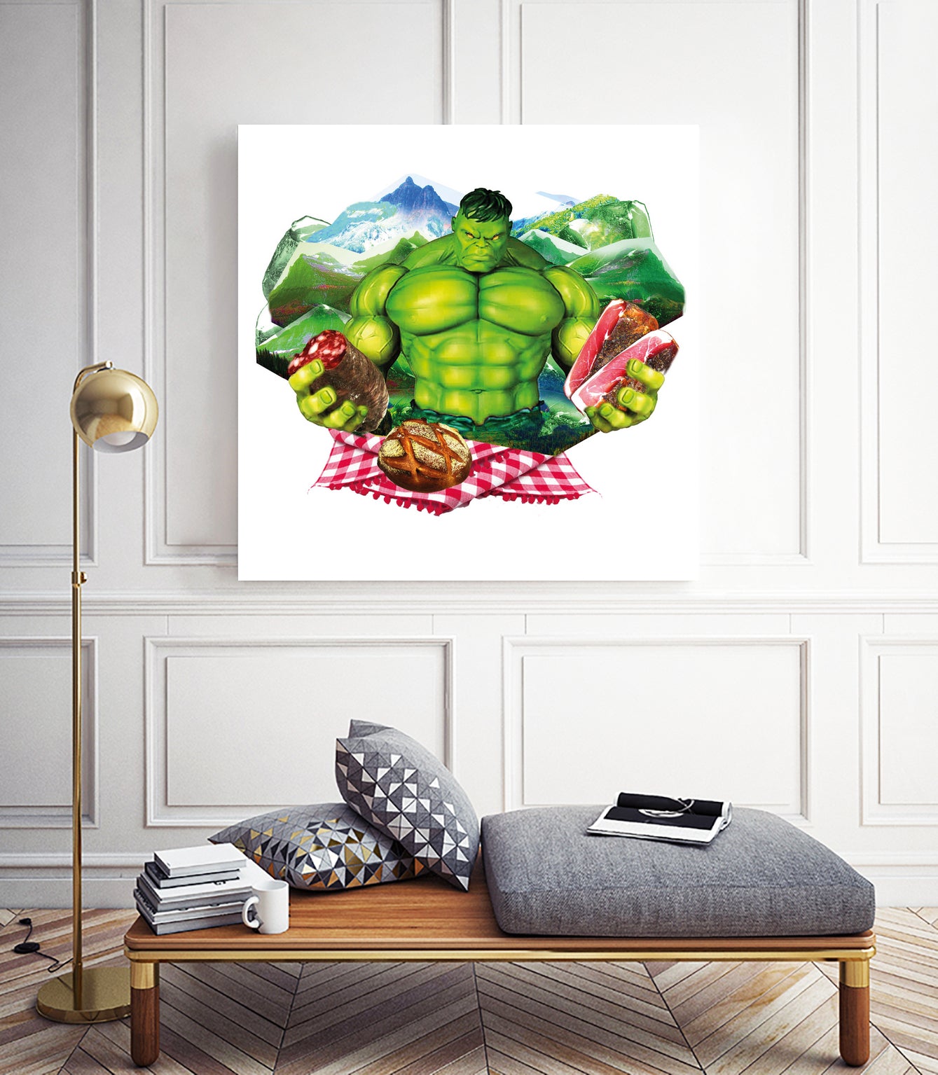 Hulk by Julie Baldassi on GIANT ART - green photo illustration