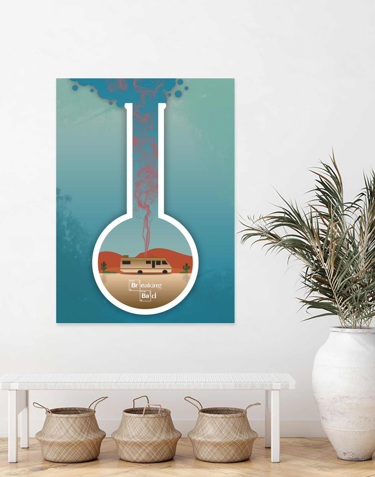 Breaking Bad - Minimal TV Poster - Fanart alternative by HDMI 2K on GIANT ART - blue digital painting